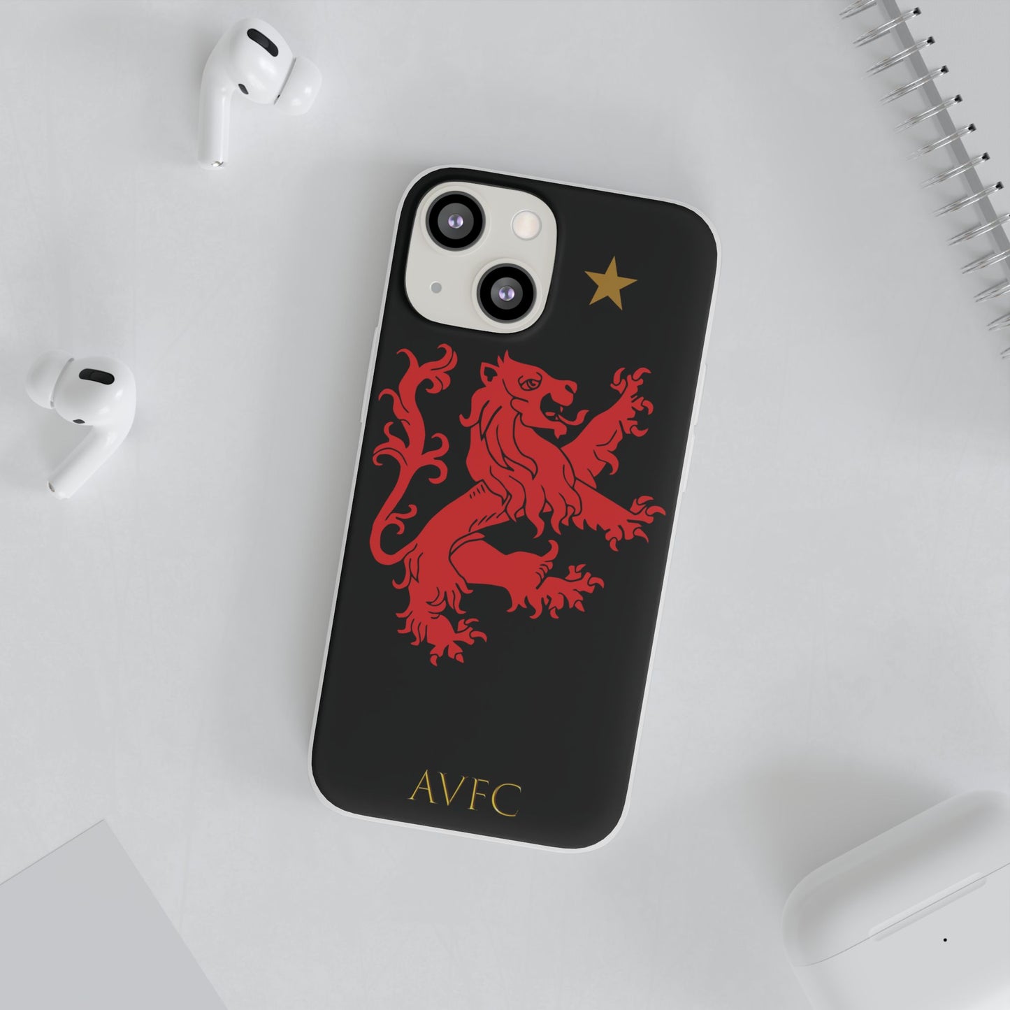 Aston Villa 150th Anniversary iPhone Flexi Case - Black