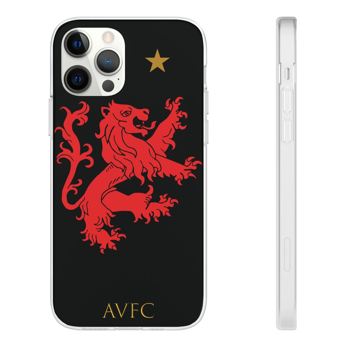 Aston Villa 150th Anniversary iPhone Flexi Case - Black