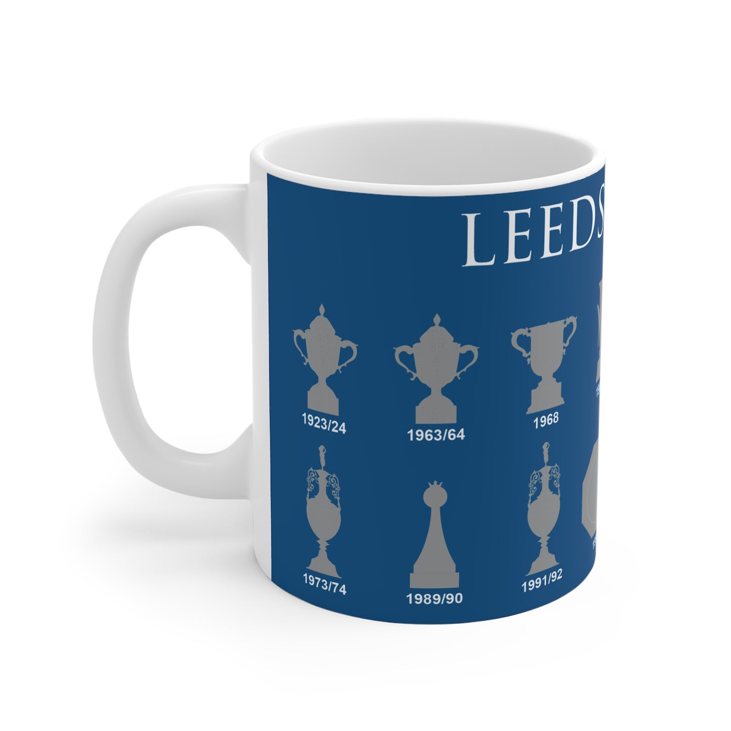 Leeds United Trophies Collection Mug - Blue