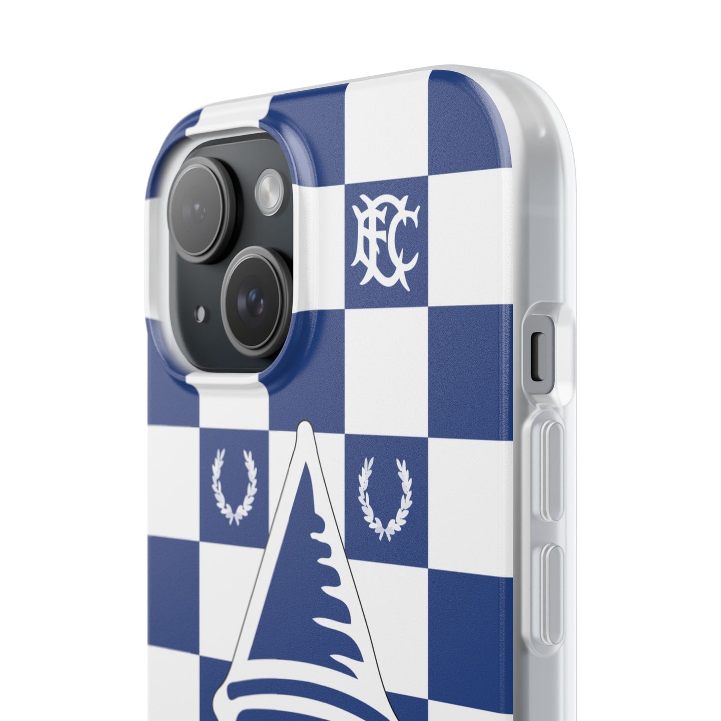 Everton Blue & White Chequered iPhone Flexi Case - iPhone 16, 15, 14, Plus/Pro/Pro Max