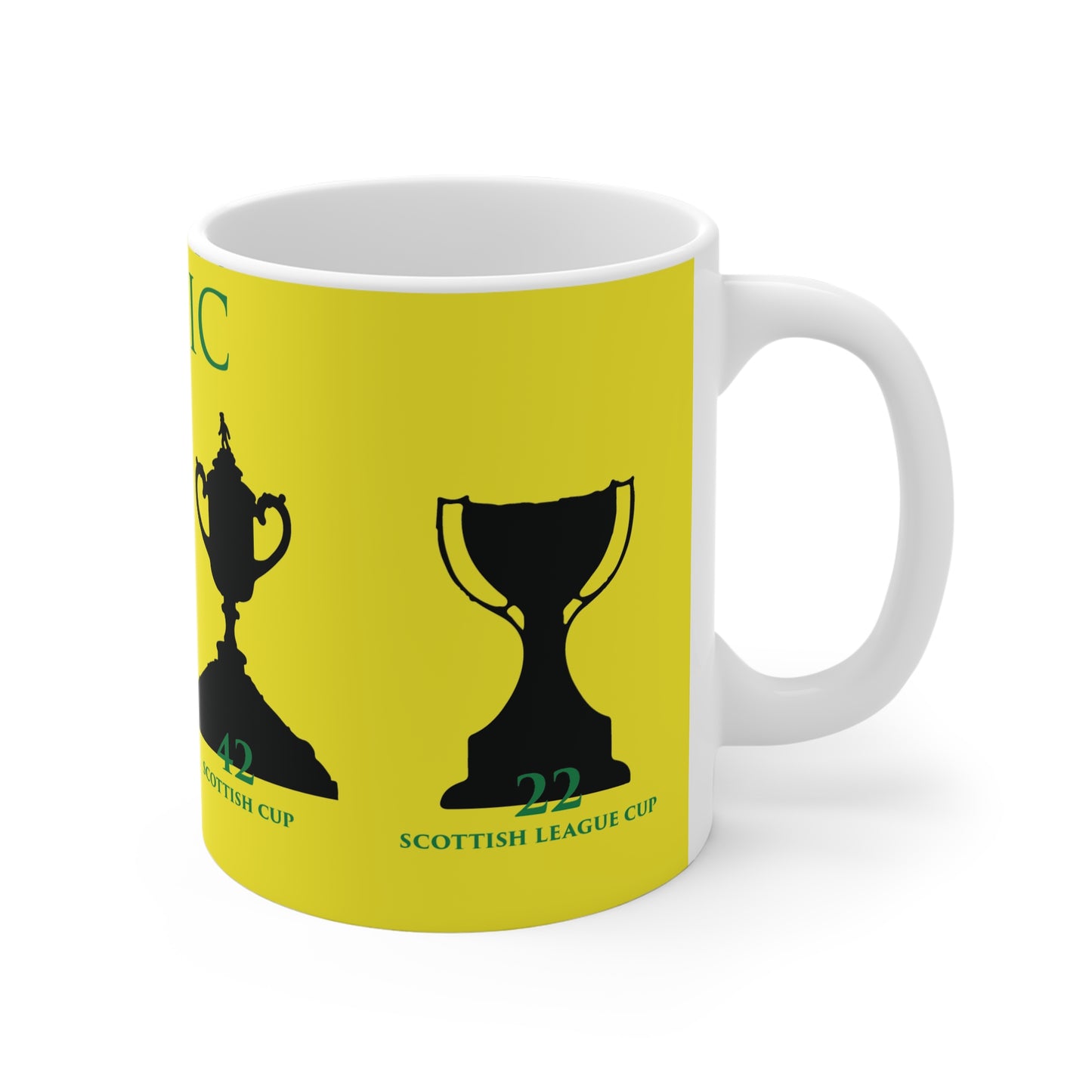 Celtic Trophies Mug - Yellow
