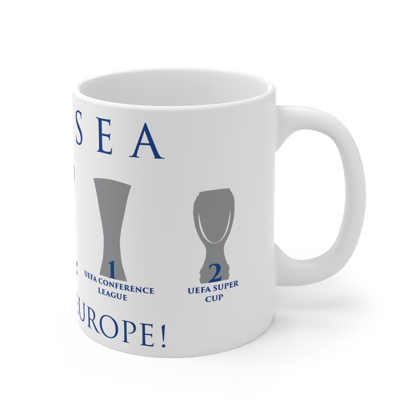Chelsea King's of Europe Mug - White