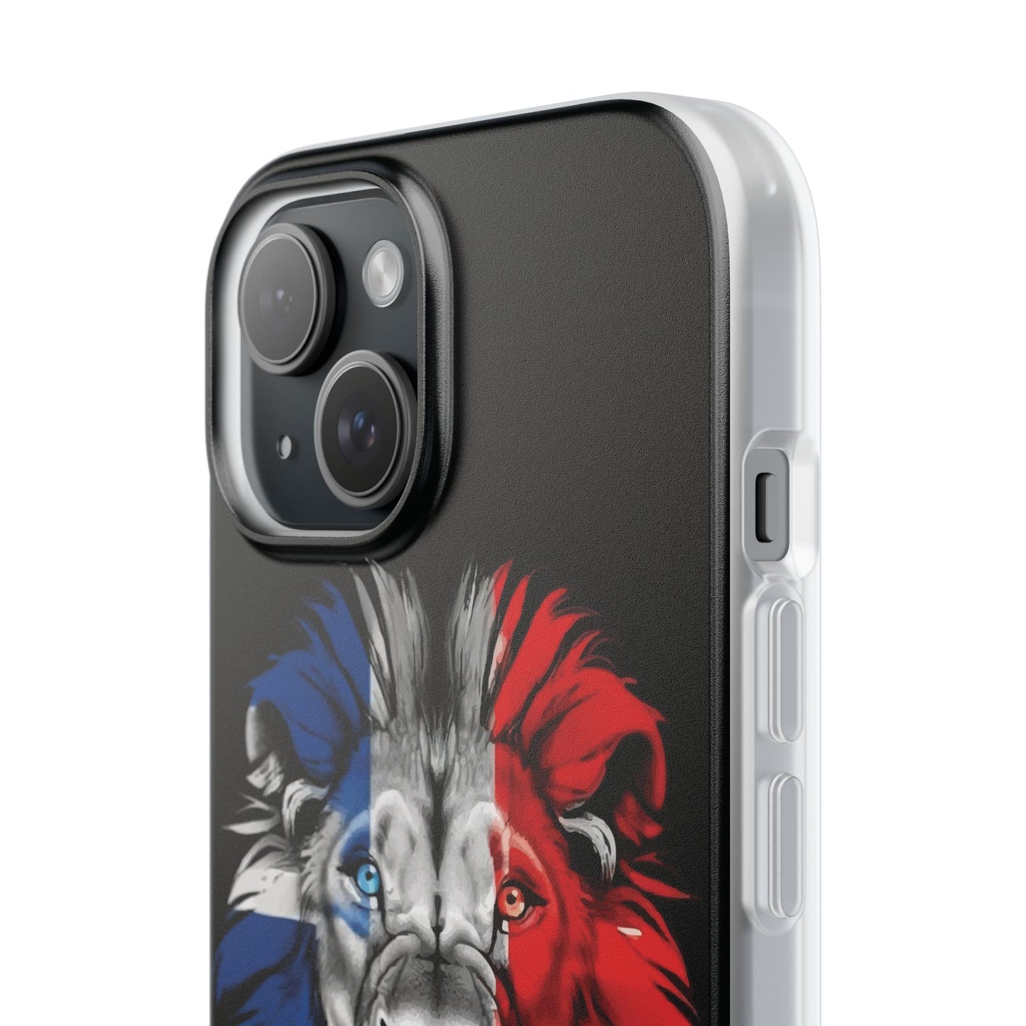 Great Britain Union Jack Lion black iPhone Flexi Case - iPhone 12, 13, 14, 15, 16, Mini/Plus/Pro/Pro Max