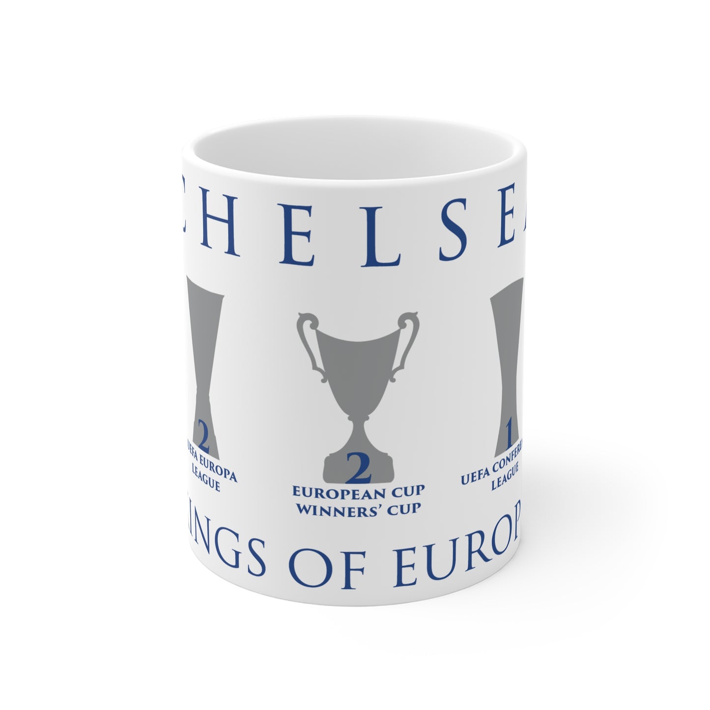 Chelsea King's of Europe Mug - White
