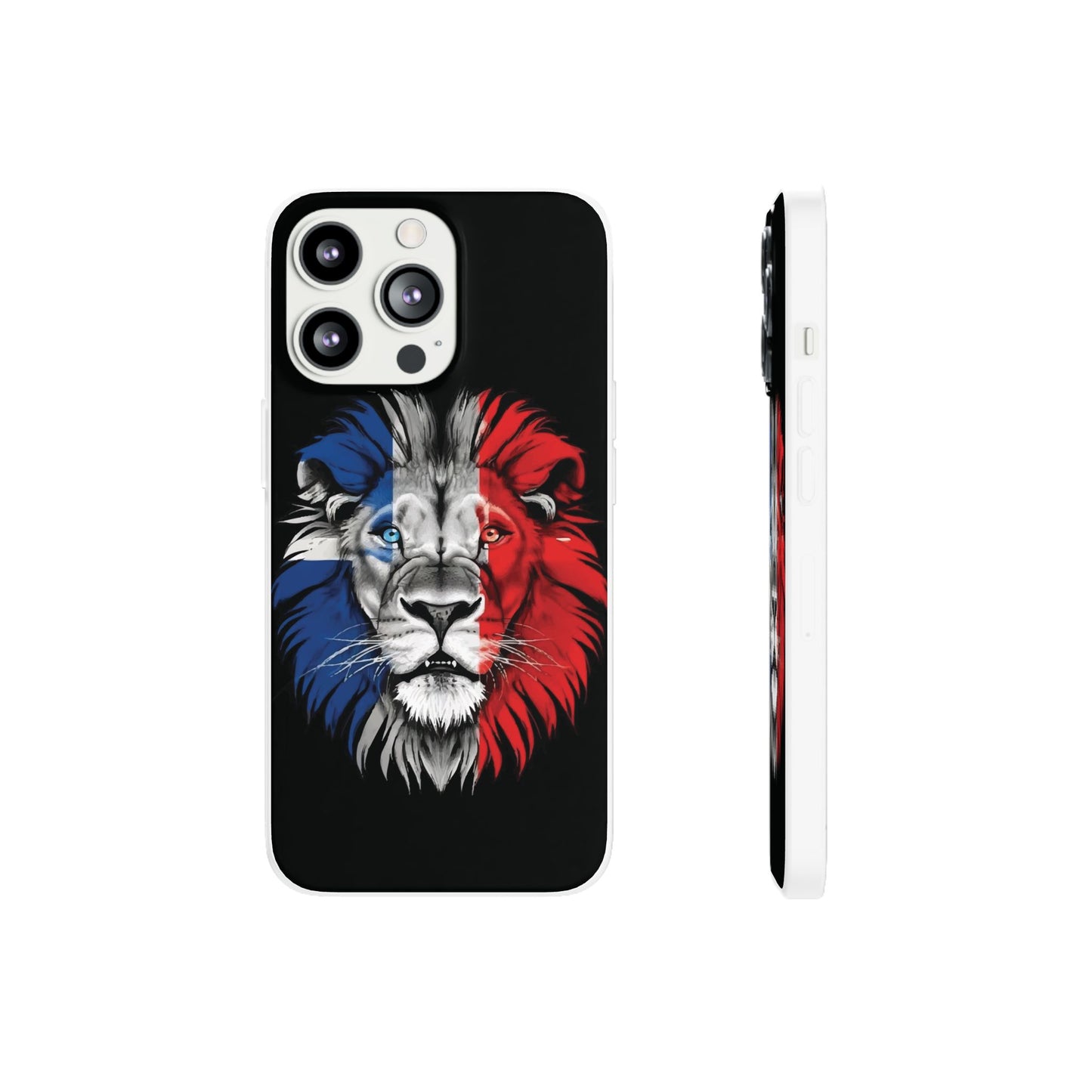 Great Britain Union Jack Lion black iPhone Flexi Case - iPhone 12, 13, 14, 15, 16, Mini/Plus/Pro/Pro Max