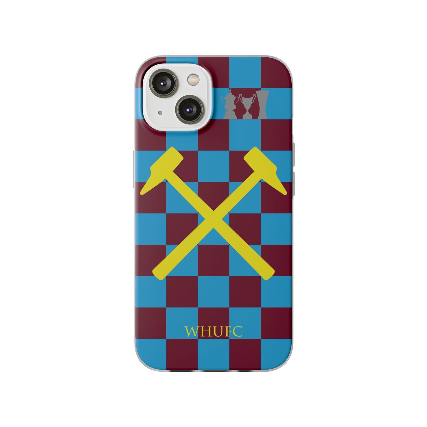 West Ham United Claret & Blue iPhone Flexi Case - iPhone 16, 15, 14, Plus/Pro/Pro Max