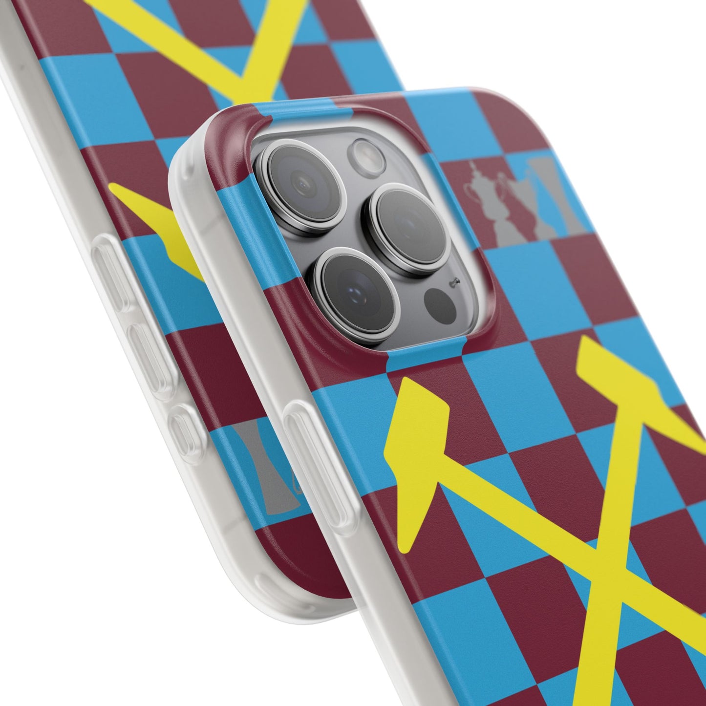 West Ham United Claret & Blue iPhone Flexi Case - iPhone 16, 15, 14, Plus/Pro/Pro Max