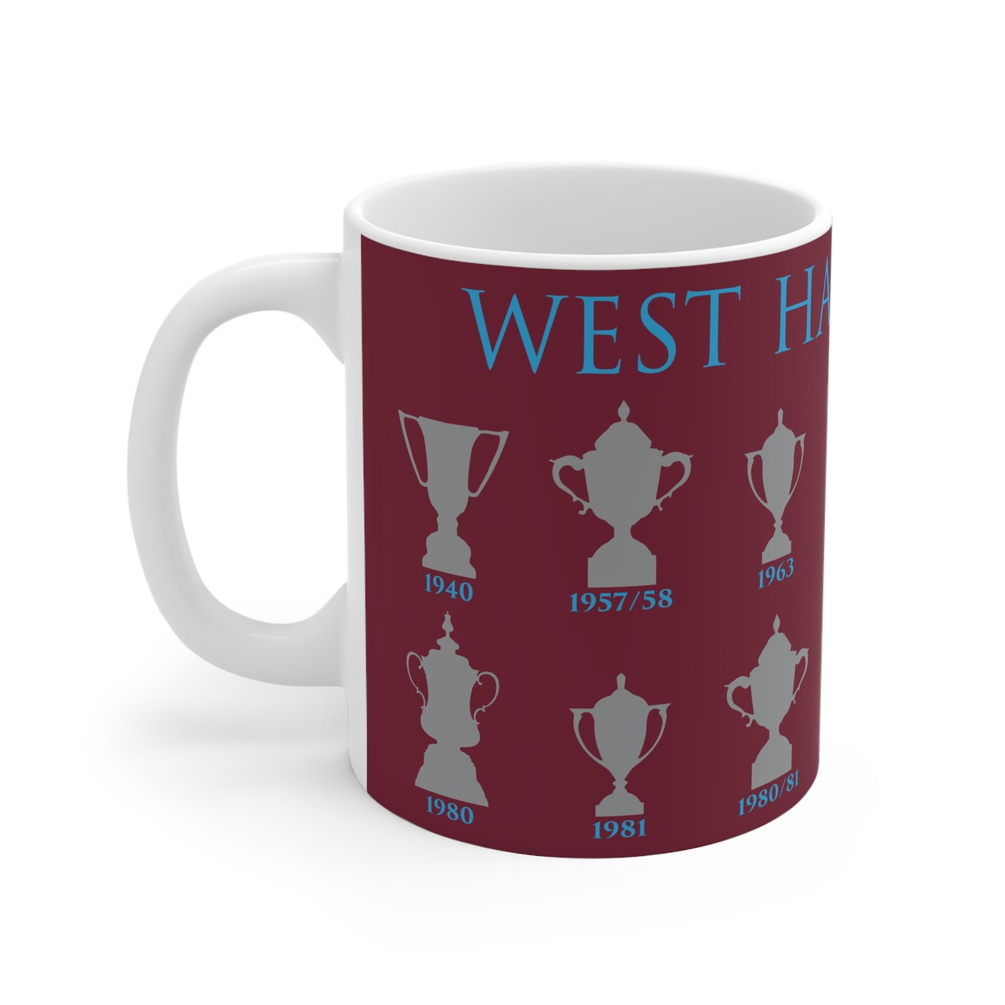 West Ham United Trophies Collection Mug - Claret