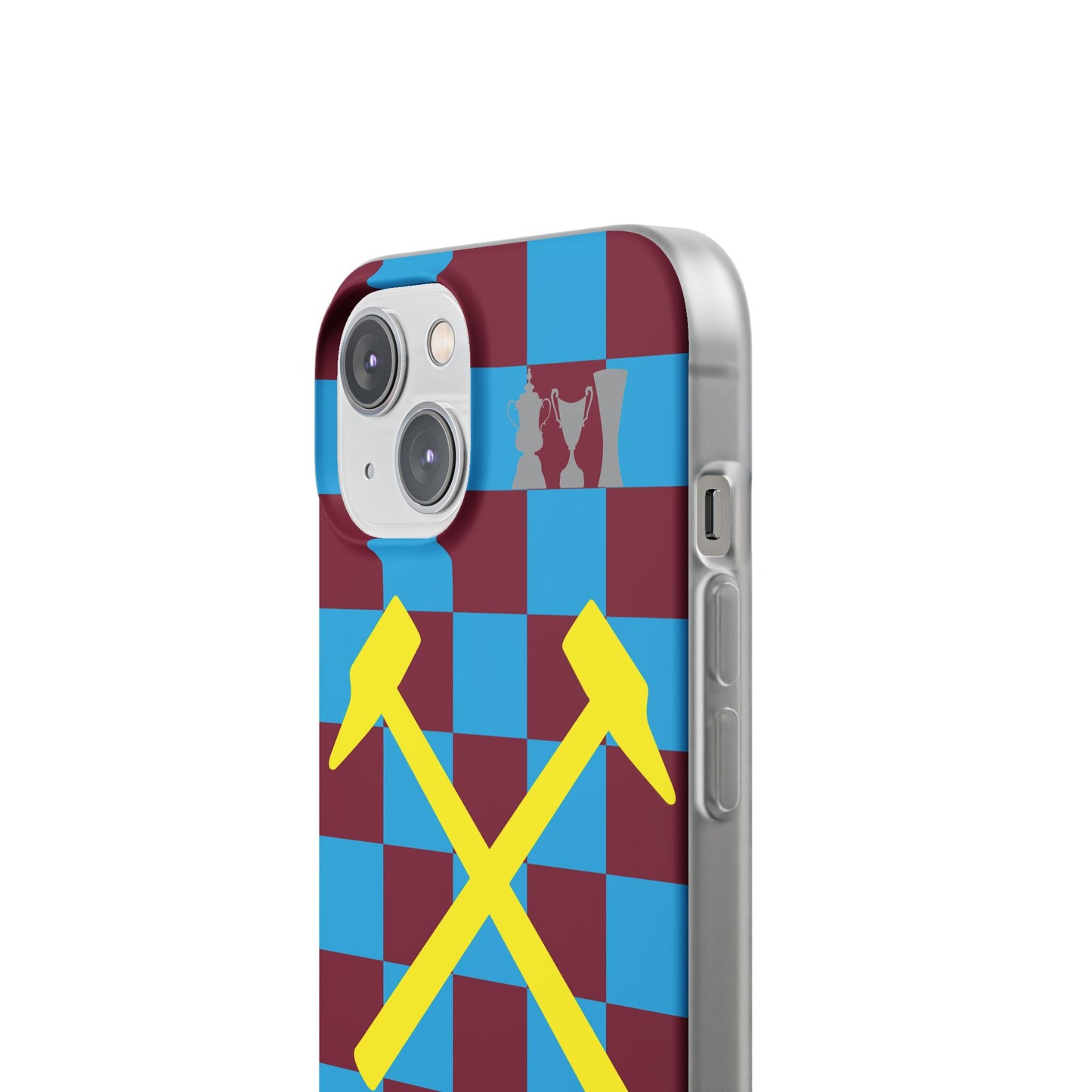 West Ham United Claret & Blue iPhone Flexi Case - iPhone 16, 15, 14, Plus/Pro/Pro Max