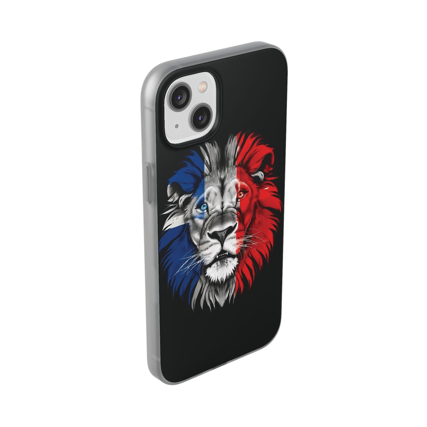 Great Britain Union Jack Lion black iPhone Flexi Case - iPhone 12, 13, 14, 15, 16, Mini/Plus/Pro/Pro Max