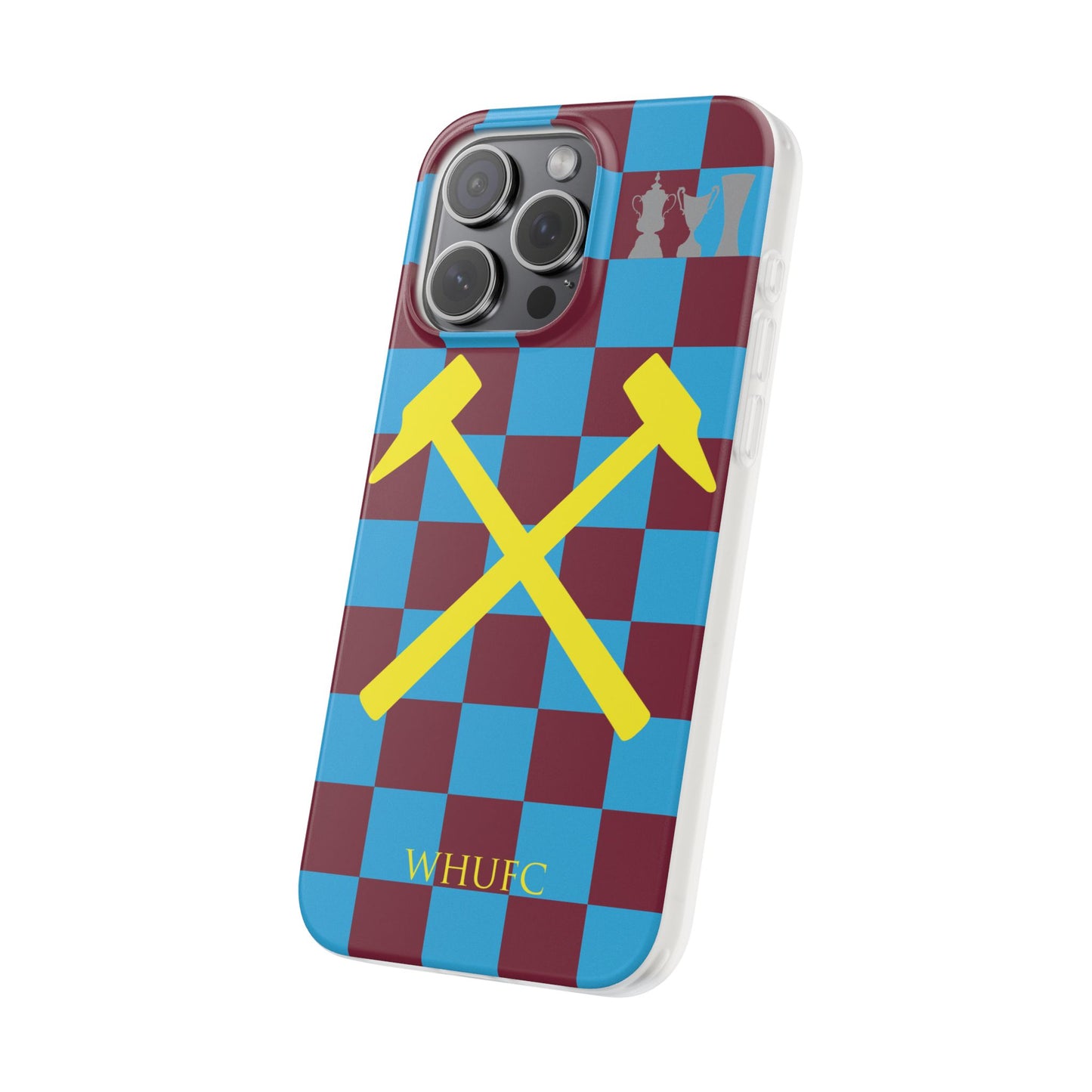 West Ham United Claret & Blue iPhone Flexi Case - iPhone 16, 15, 14, Plus/Pro/Pro Max