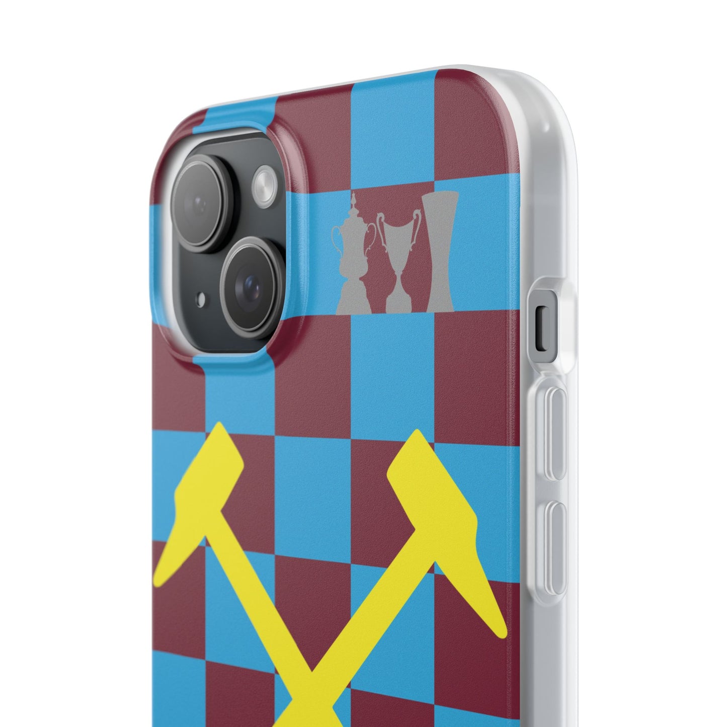 West Ham United Claret & Blue iPhone Flexi Case - iPhone 16, 15, 14, Plus/Pro/Pro Max