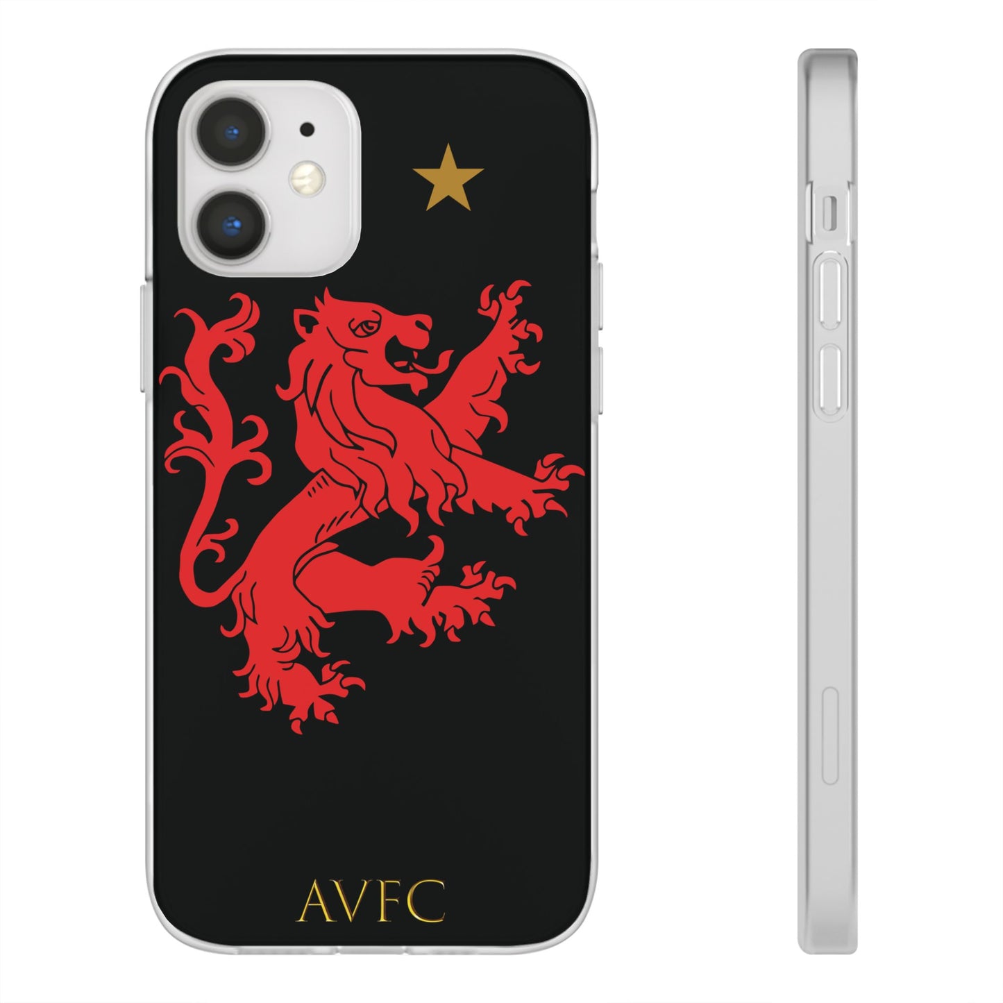 Aston Villa 150th Anniversary iPhone Flexi Case - Black