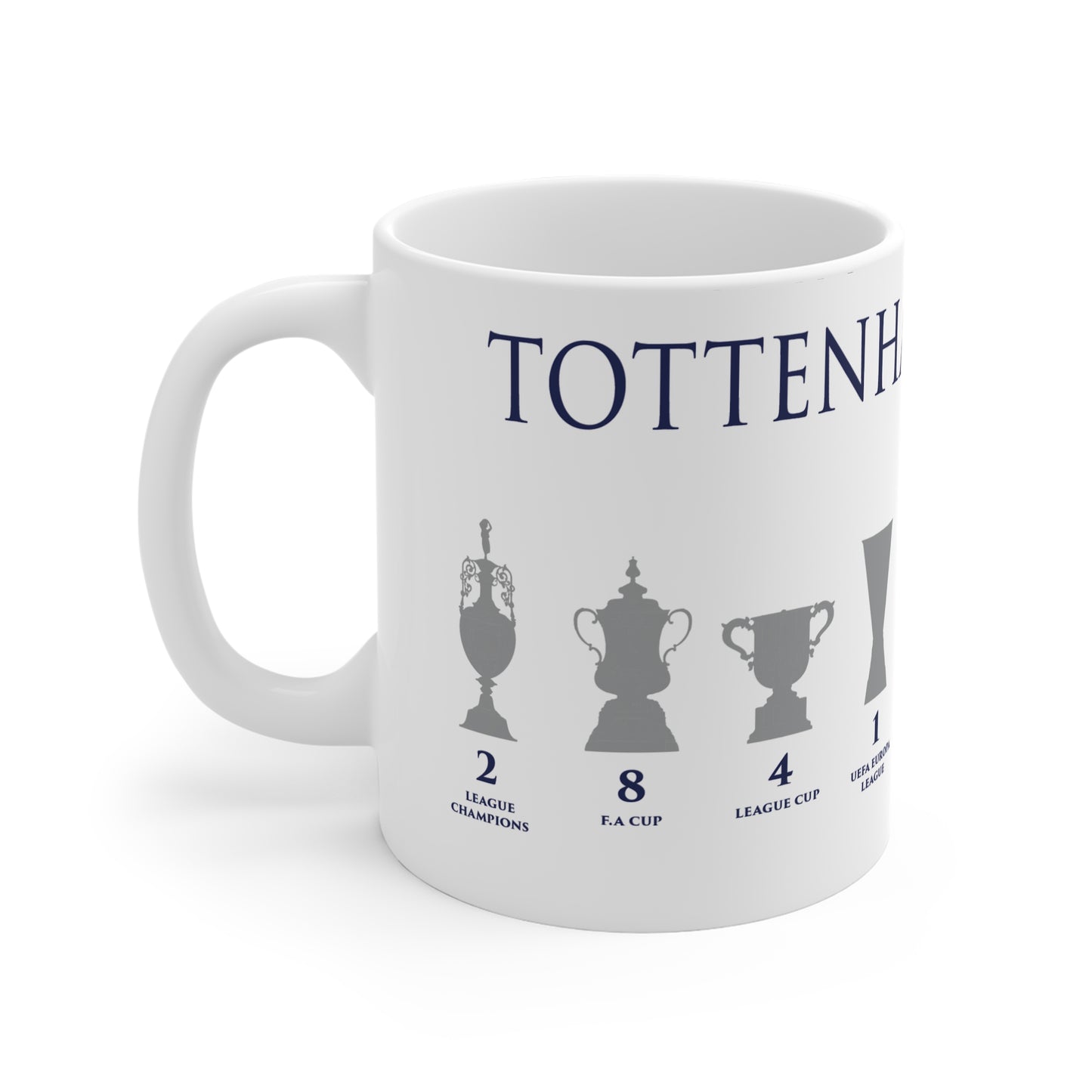 Tottenham Hotspur Trophies Mug - White