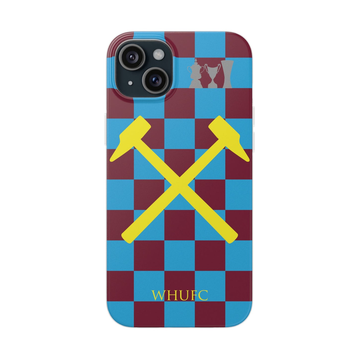 West Ham United Claret & Blue iPhone Flexi Case - iPhone 16, 15, 14, Plus/Pro/Pro Max