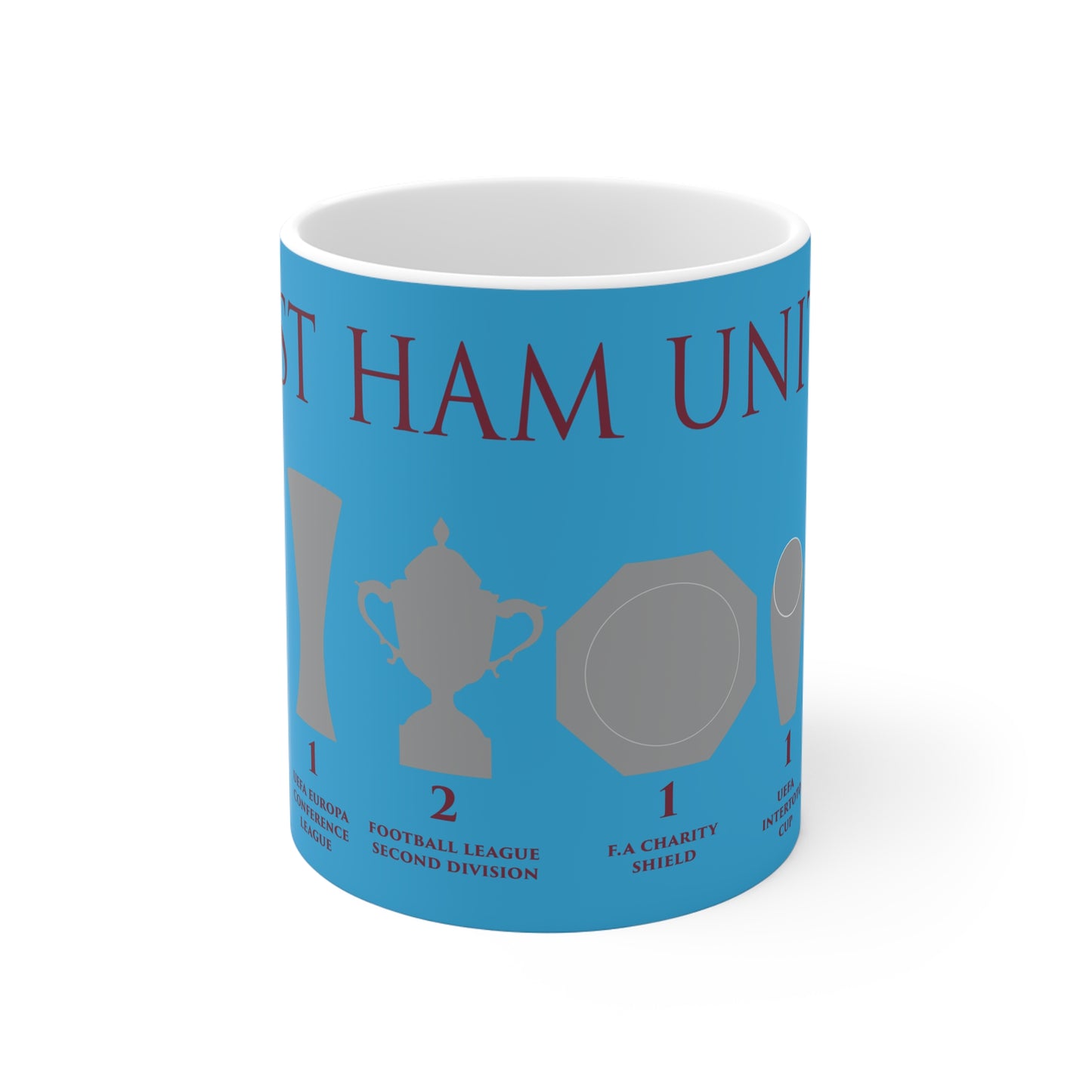 West Ham United Trophies Mug - Blue