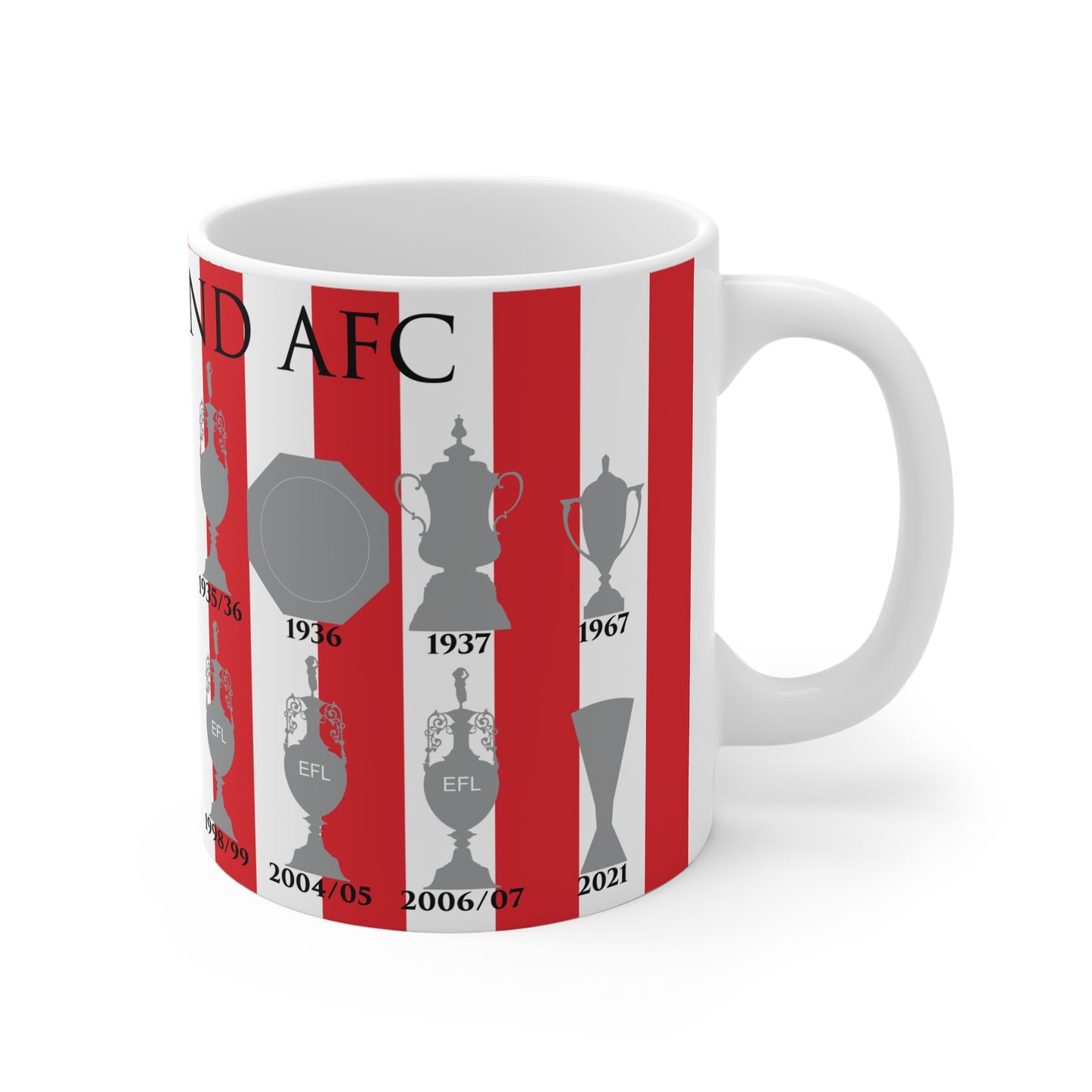 Sunderland Trophies Collection Mug - Stripes