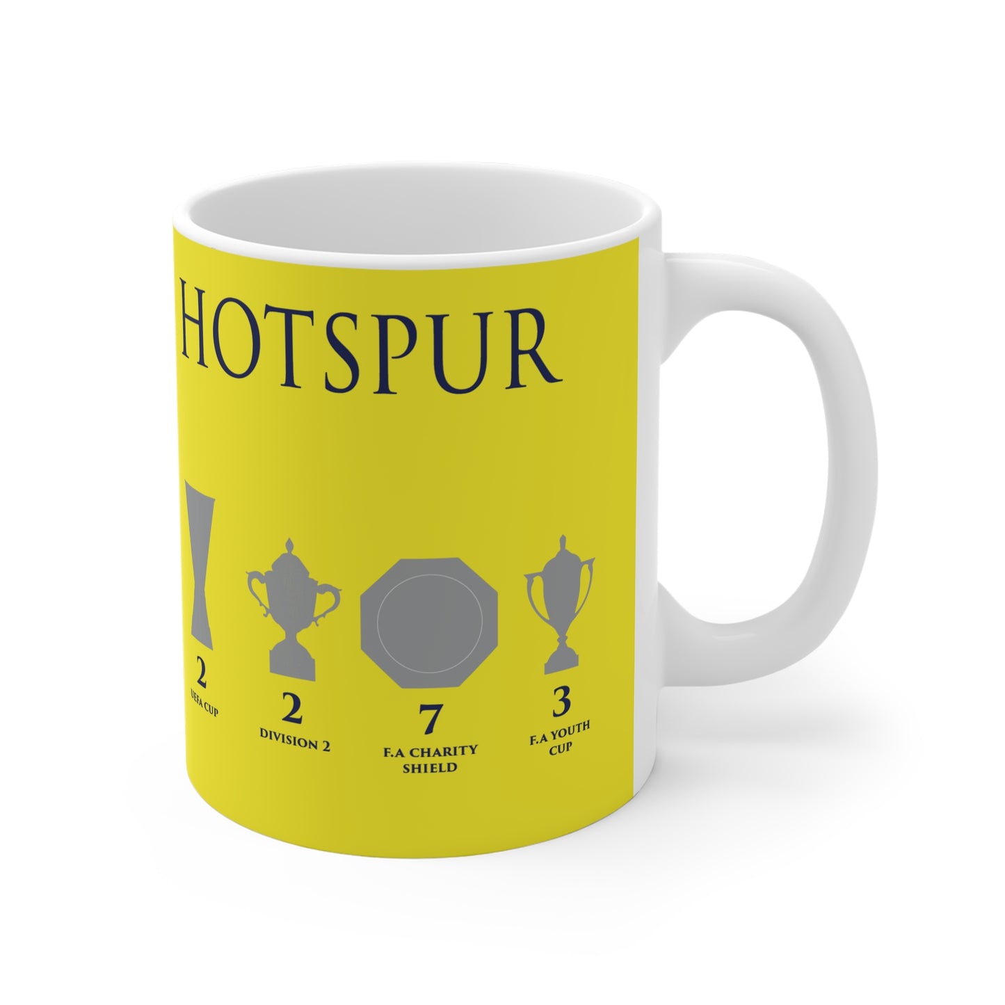 Tottenham Hotspur Trophies Mug - Yellow