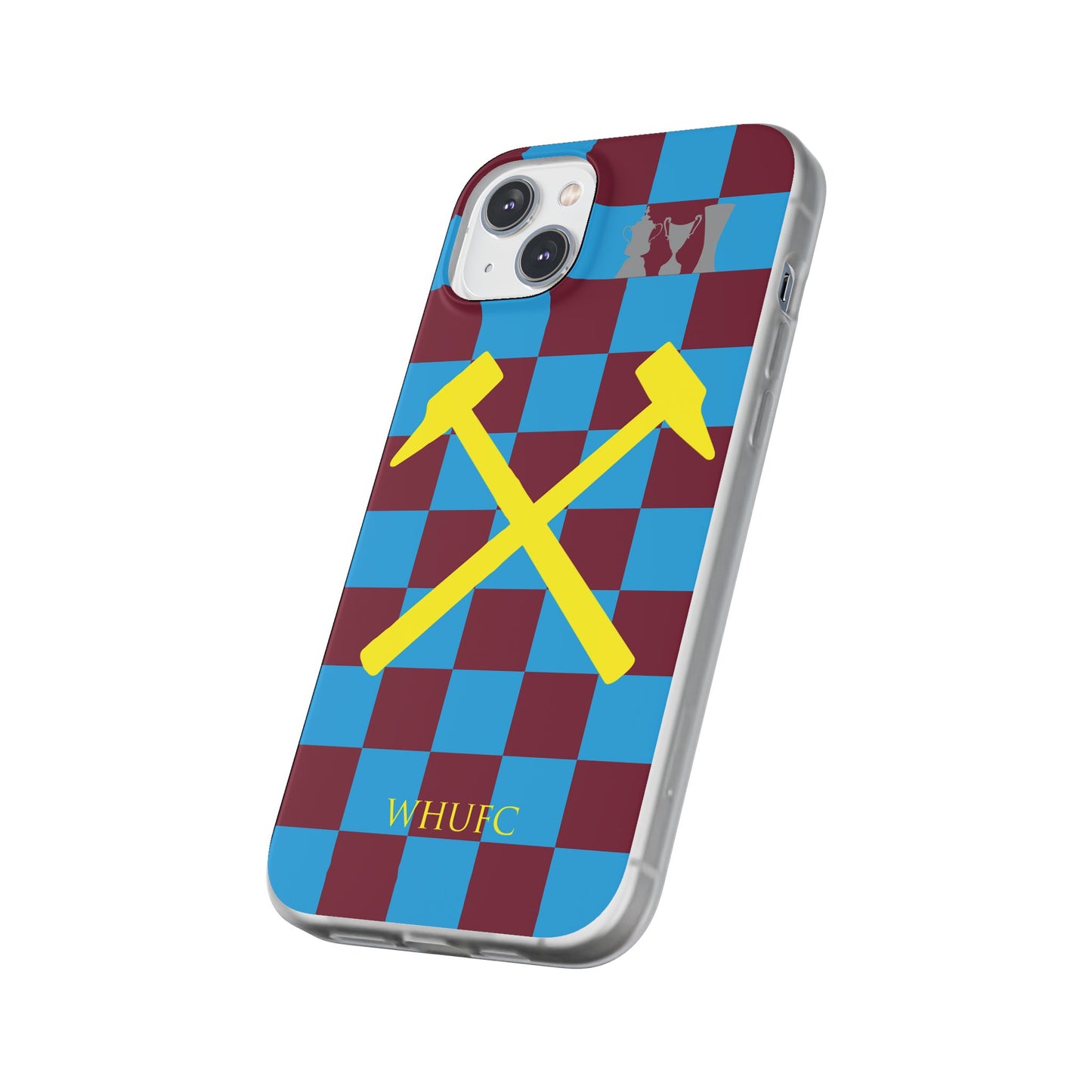 West Ham United Claret & Blue iPhone Flexi Case - iPhone 16, 15, 14, Plus/Pro/Pro Max