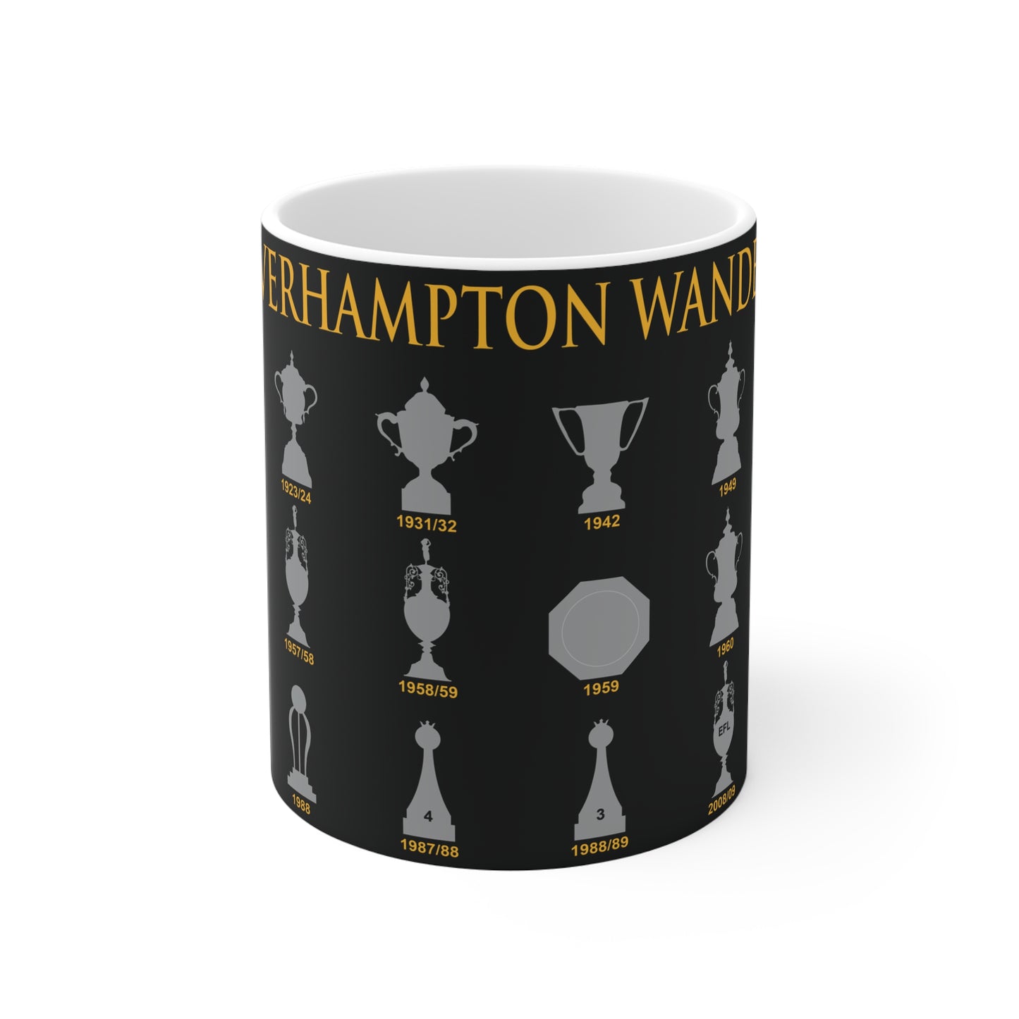 Wolverhampton Wanderers Trophies Collection Mug - Black