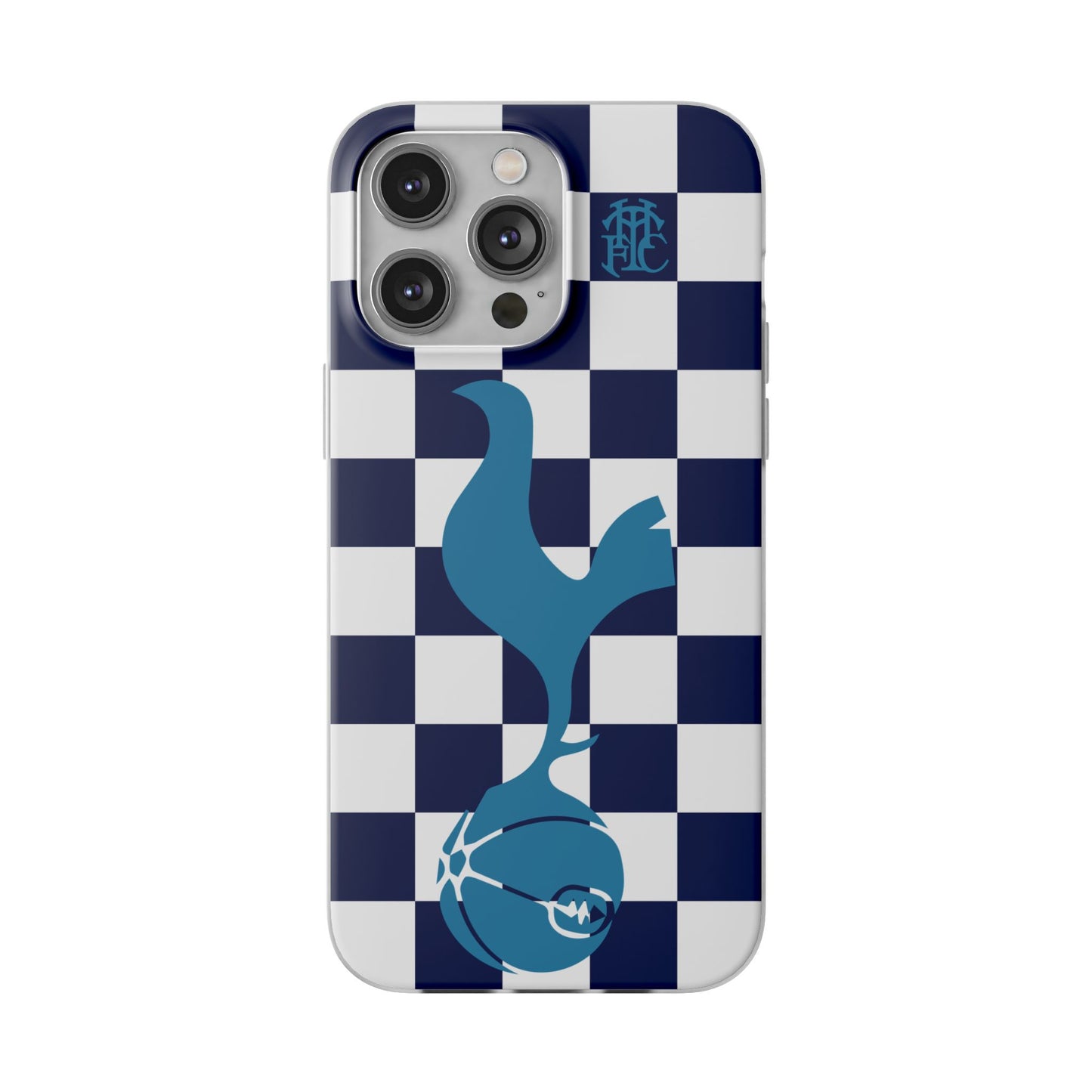 Tottenham Hotspur Chequered iPhone Flexi Case - iPhone 16, 15, 14, Plus/Pro/Pro Max