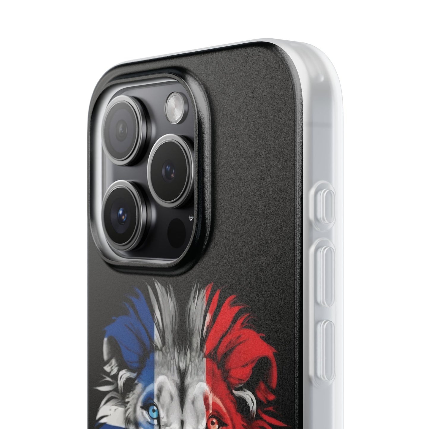 Great Britain Union Jack Lion black iPhone Flexi Case - iPhone 12, 13, 14, 15, 16, Mini/Plus/Pro/Pro Max