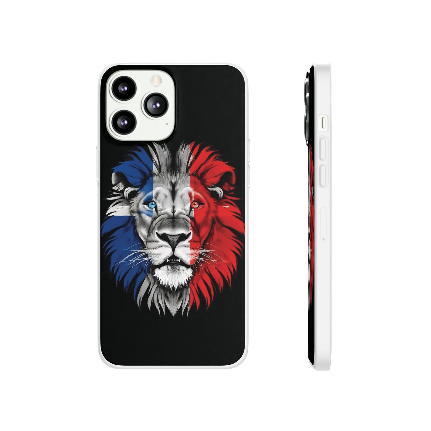 Great Britain Union Jack Lion black iPhone Flexi Case - iPhone 12, 13, 14, 15, 16, Mini/Plus/Pro/Pro Max