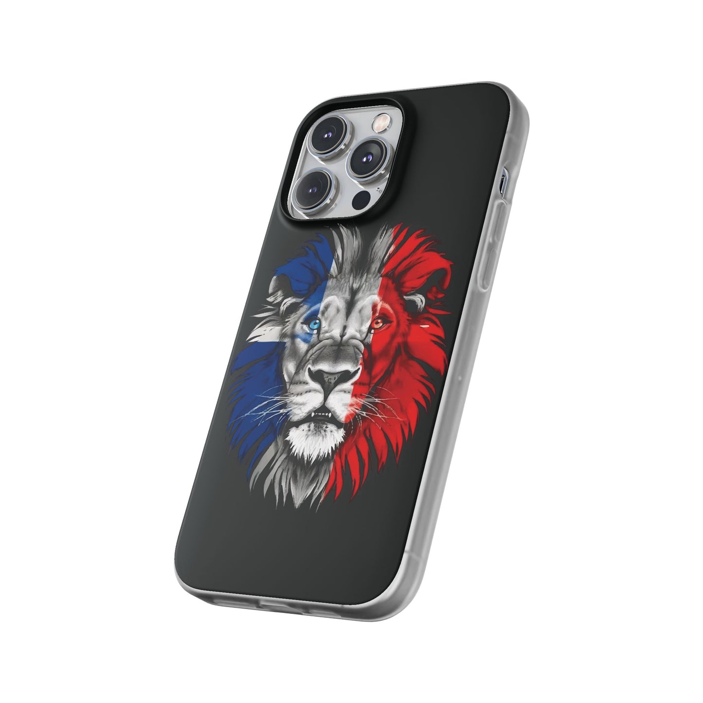 Great Britain Union Jack Lion black iPhone Flexi Case - iPhone 12, 13, 14, 15, 16, Mini/Plus/Pro/Pro Max