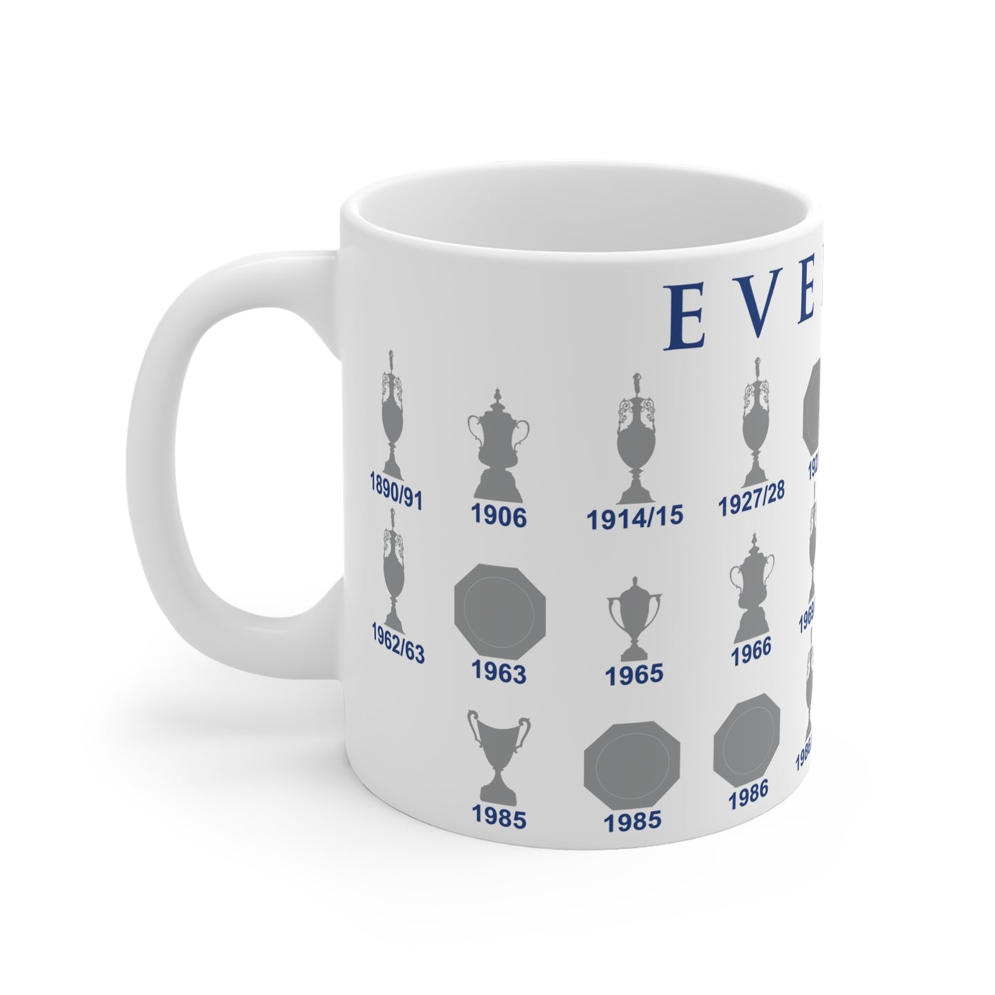 Everton Trophies Collection Mug - White