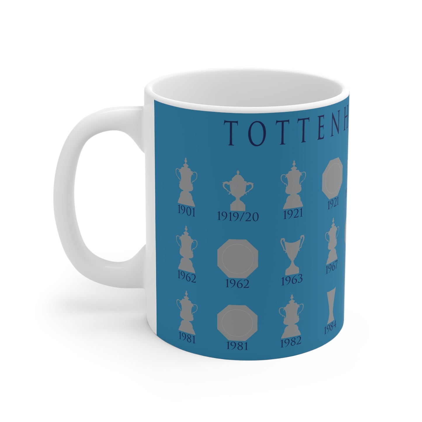 Tottenham Hotspur Trophies Collection Mug - Cyan