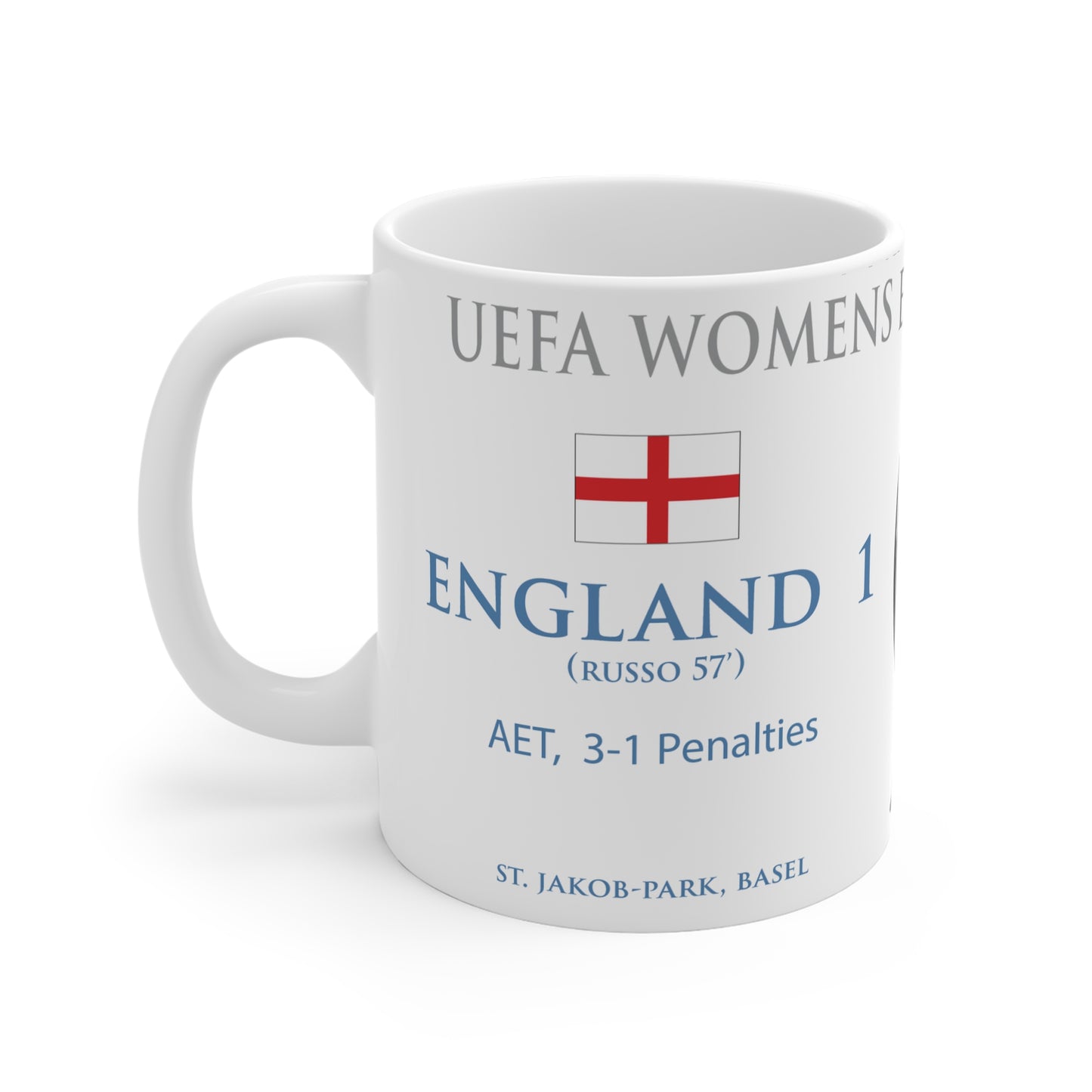 England UEFA Women's Euro Winners Mug - White