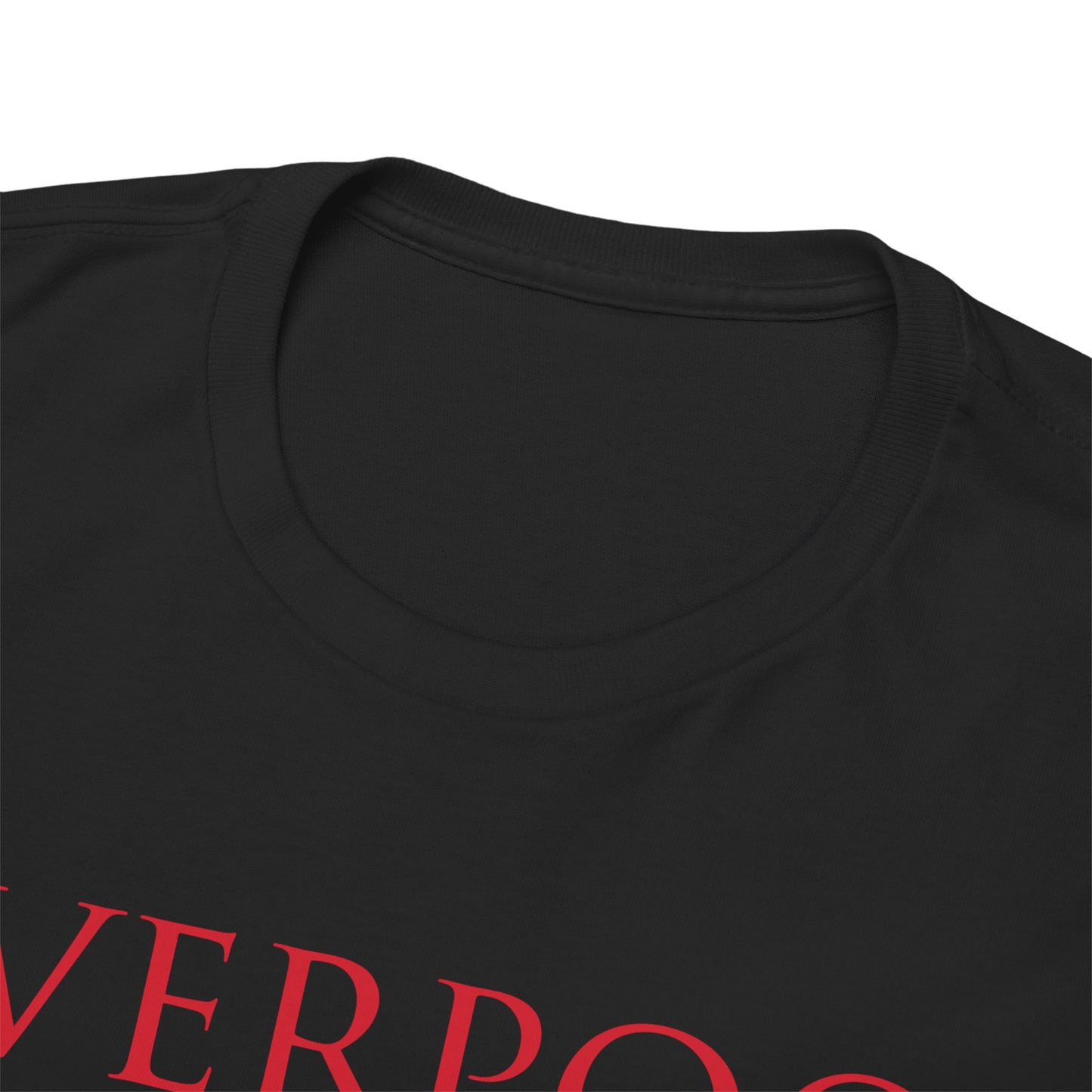 Liverpool Trophies Unisex Heavy Cotton T-Shirt - Red/White/Black/Gold