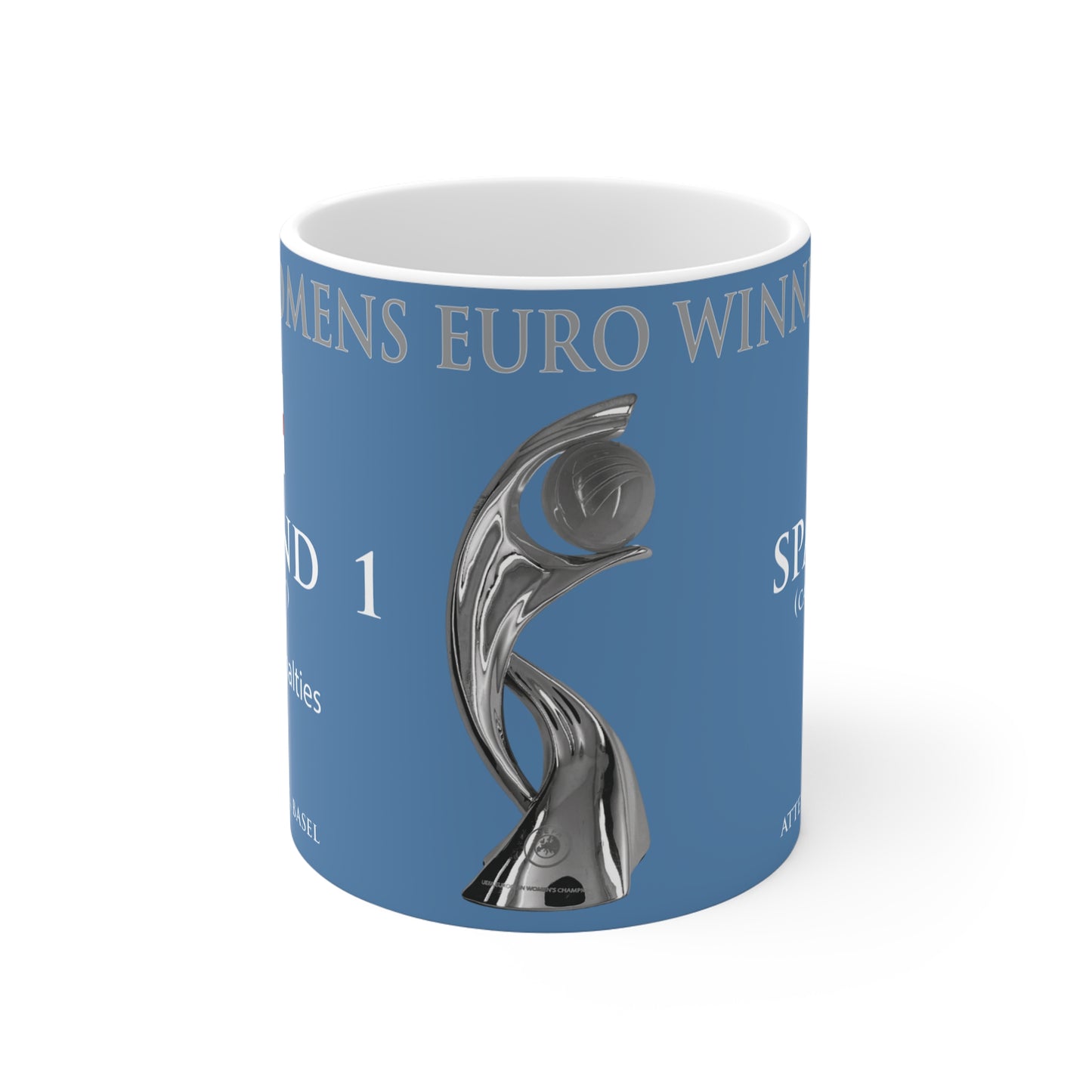 England UEFA Women's Euro Winners Mug - Blue