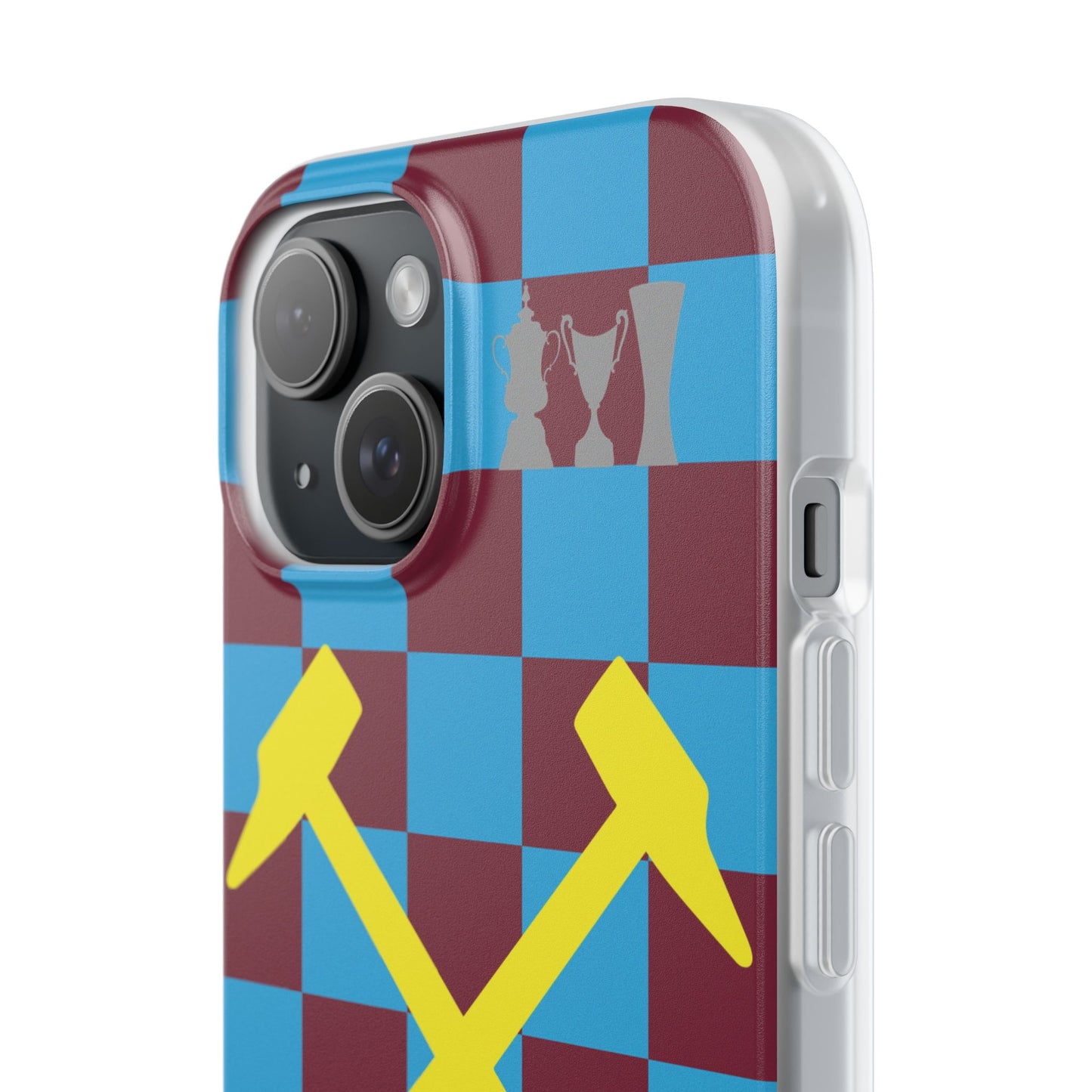 West Ham United Claret & Blue iPhone Flexi Case - iPhone 16, 15, 14, Plus/Pro/Pro Max