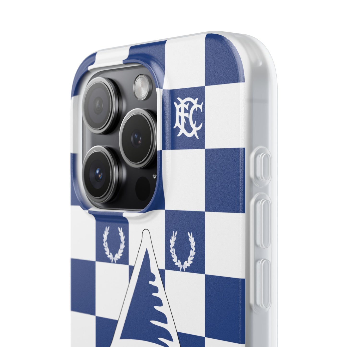 Everton Blue & White Chequered iPhone Flexi Case - iPhone 16, 15, 14, Plus/Pro/Pro Max