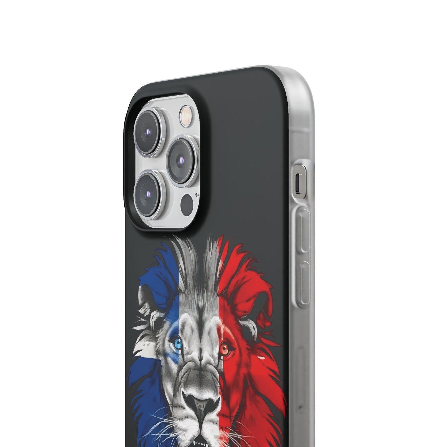 Great Britain Union Jack Lion black iPhone Flexi Case - iPhone 12, 13, 14, 15, 16, Mini/Plus/Pro/Pro Max