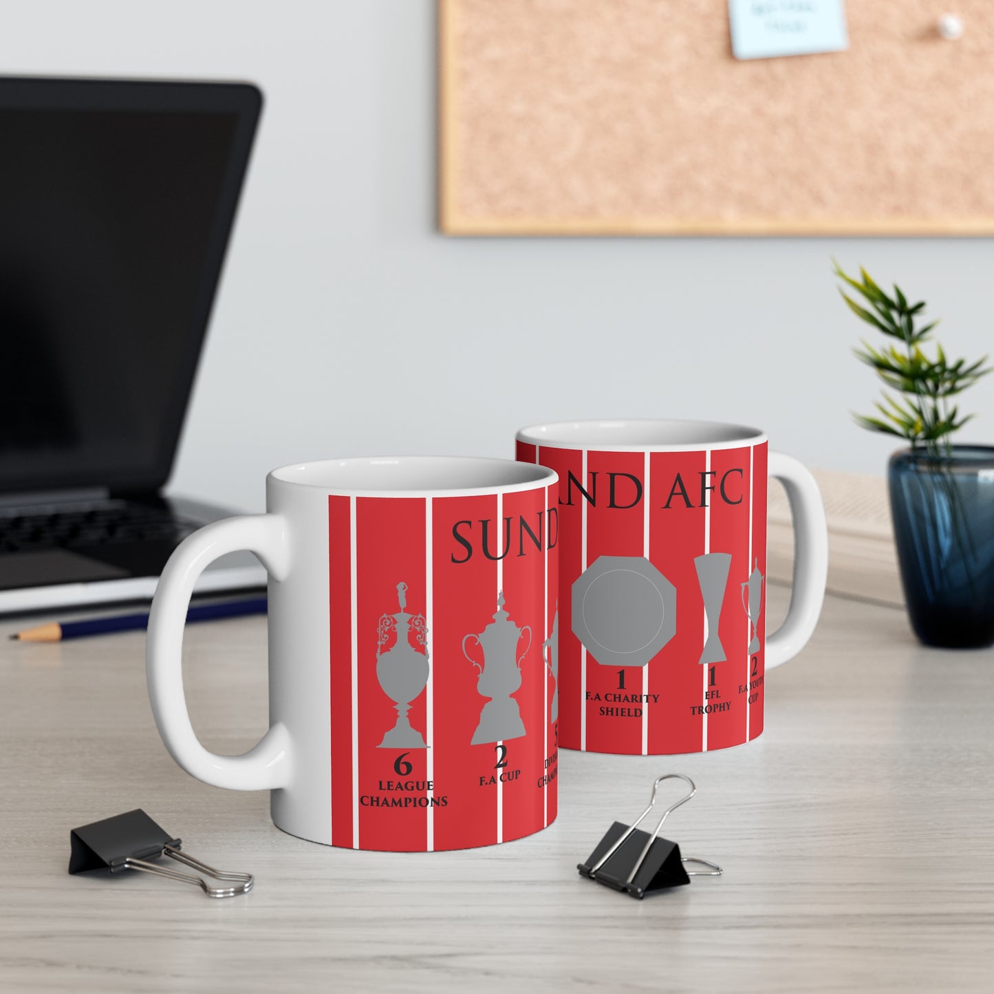 Sunderland Trophies Mug - Red