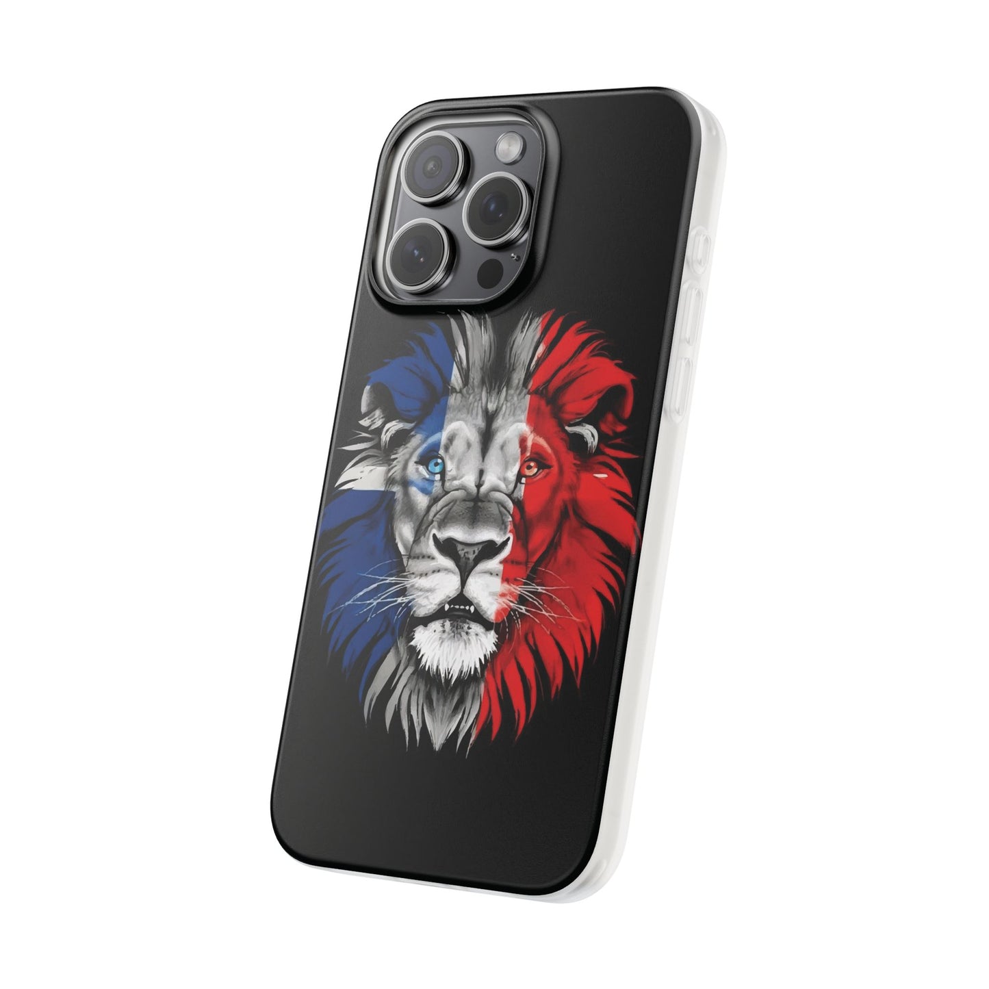 Great Britain Union Jack Lion black iPhone Flexi Case - iPhone 12, 13, 14, 15, 16, Mini/Plus/Pro/Pro Max