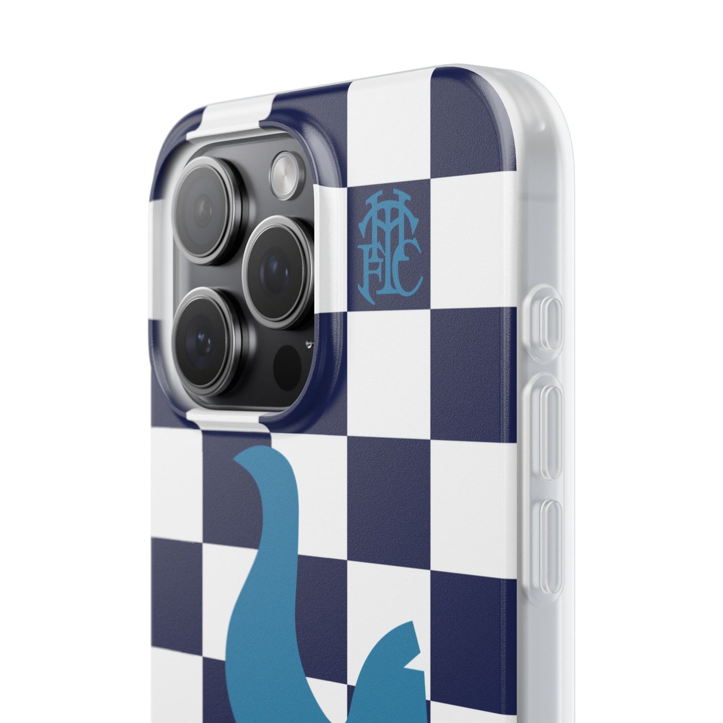 Tottenham Hotspur Chequered iPhone Flexi Case - iPhone 16, 15, 14, Plus/Pro/Pro Max