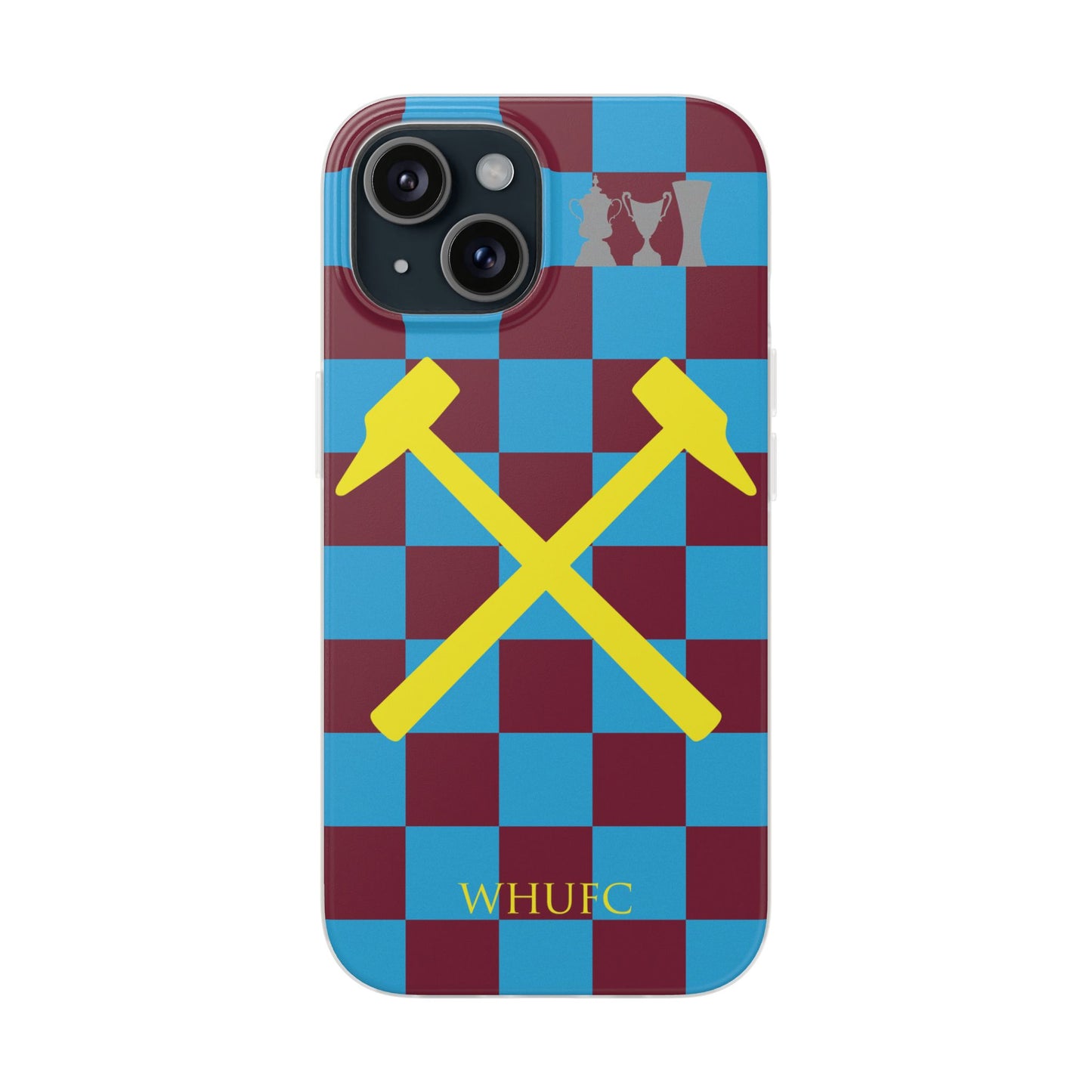 West Ham United Claret & Blue iPhone Flexi Case - iPhone 16, 15, 14, Plus/Pro/Pro Max