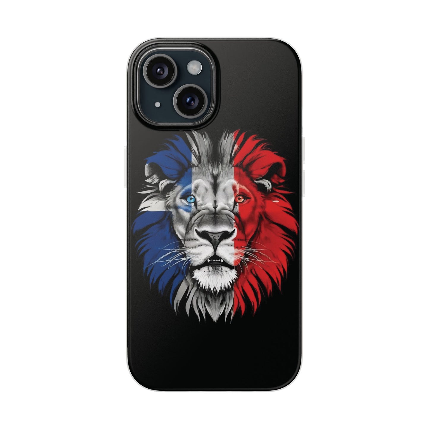 Great Britain Union Jack Lion black iPhone Flexi Case - iPhone 12, 13, 14, 15, 16, Mini/Plus/Pro/Pro Max