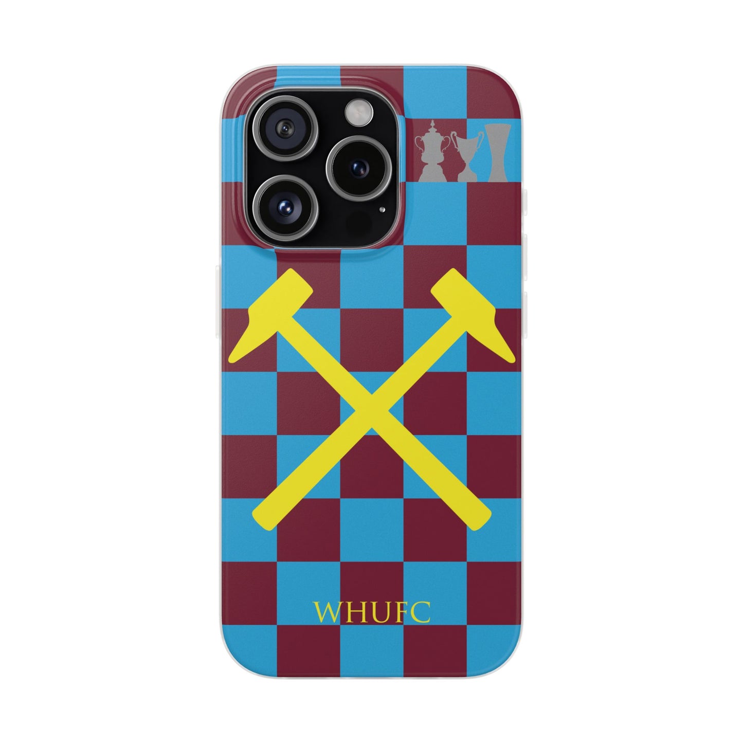 West Ham United Claret & Blue iPhone Flexi Case - iPhone 16, 15, 14, Plus/Pro/Pro Max