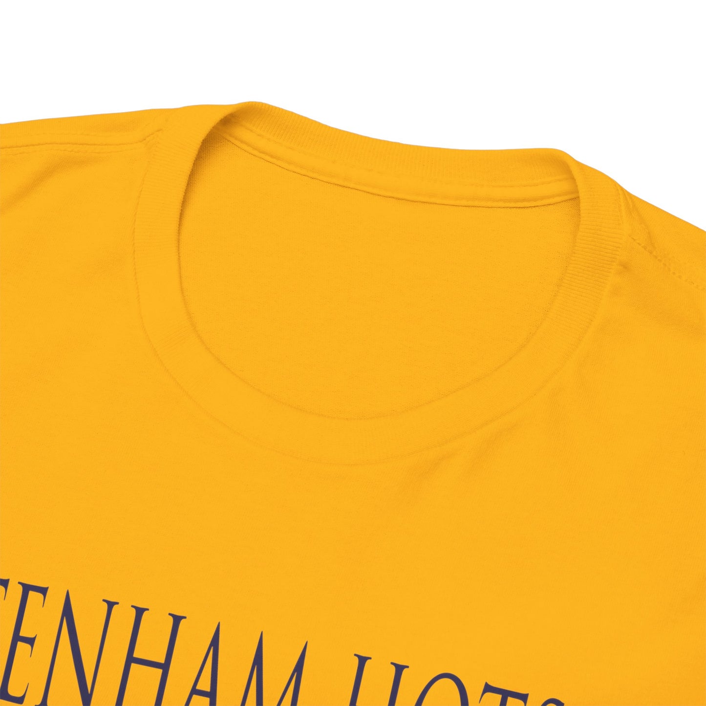 Tottenham Hotspur Cockerel & Trophies Unisex Heavy Cotton T-Shirt - Navy/White/Black/Gold/Light Blue/Royal