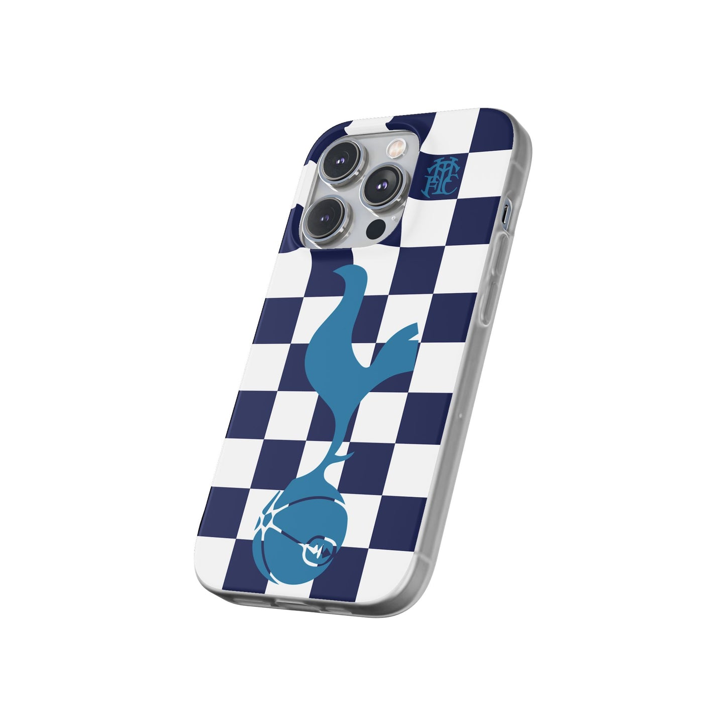 Tottenham Hotspur Chequered iPhone Flexi Case - iPhone 16, 15, 14, Plus/Pro/Pro Max