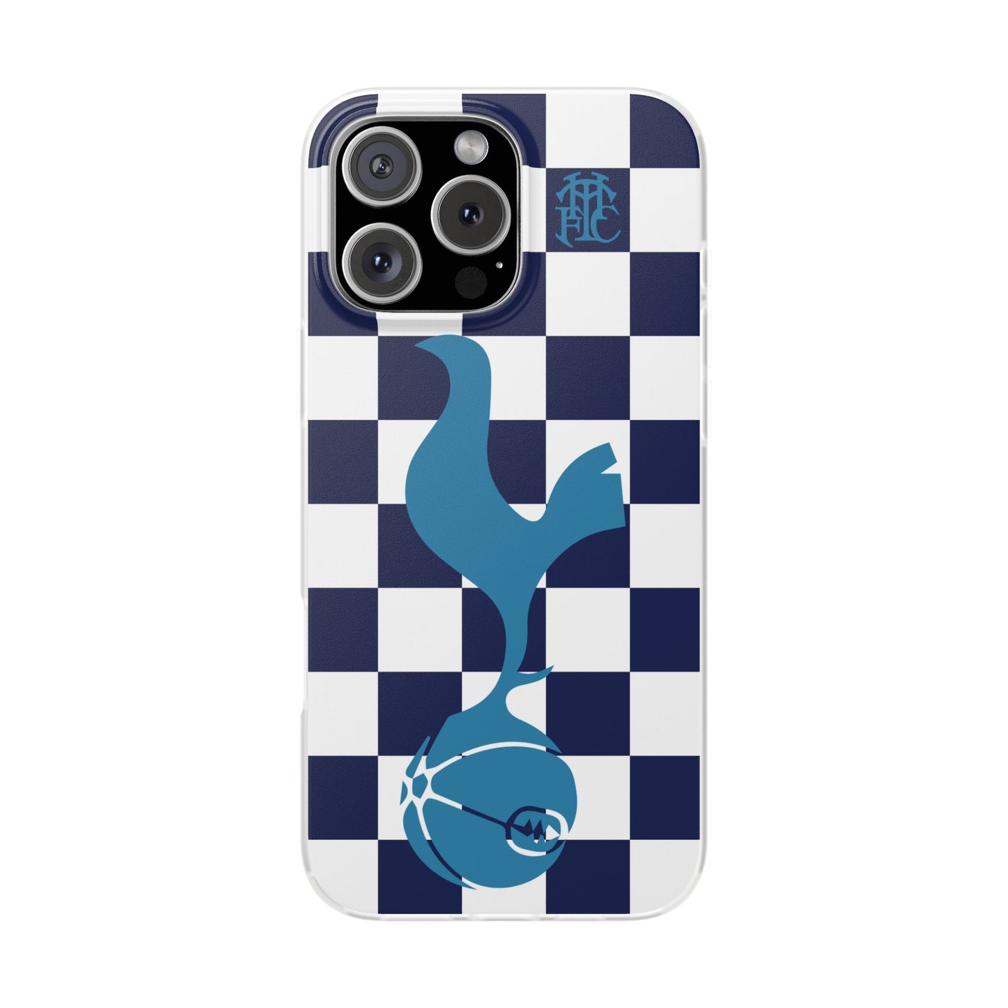 Tottenham Hotspur Chequered iPhone Flexi Case - iPhone 16, 15, 14, Plus/Pro/Pro Max