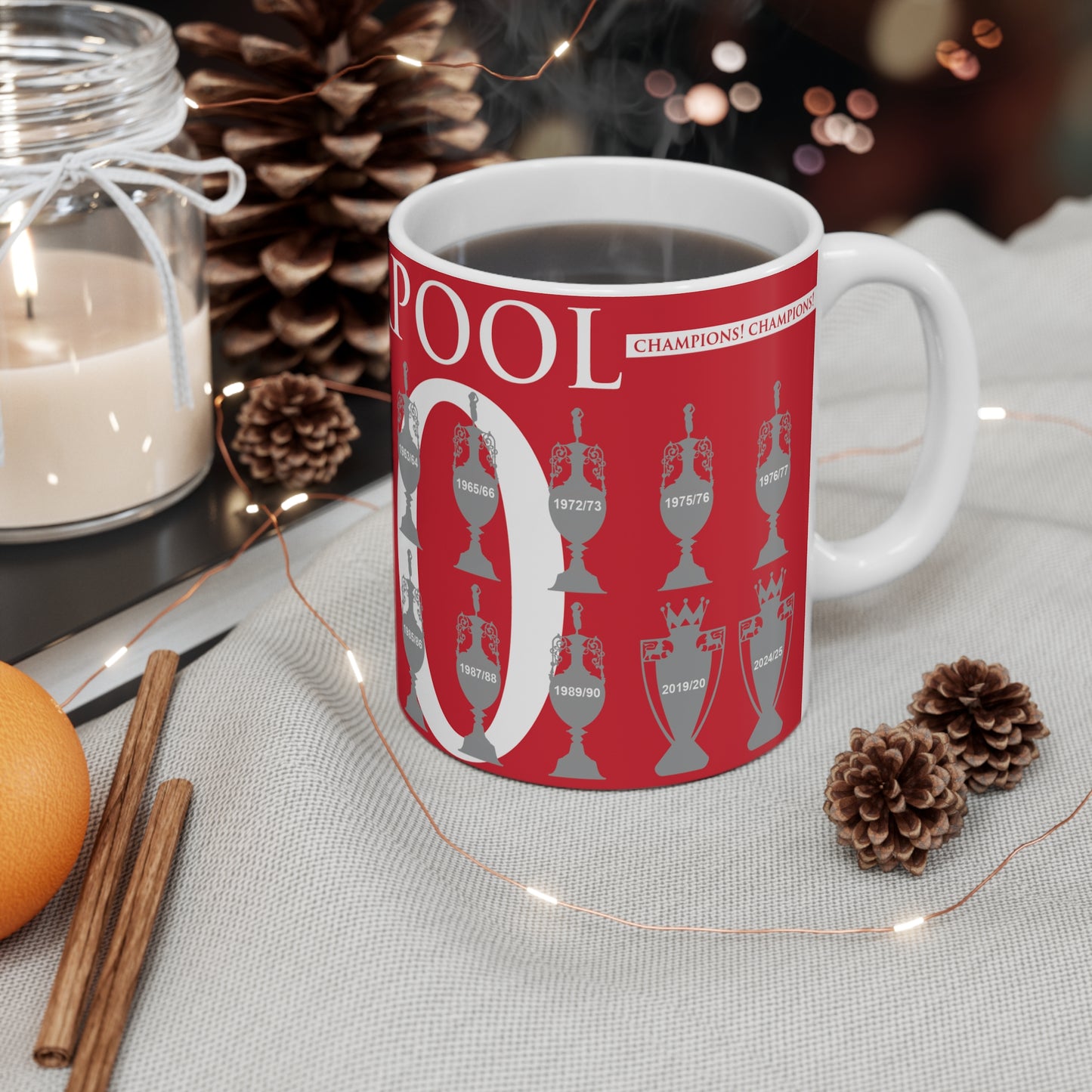 Liverpool 20 League Champions Mug - Red