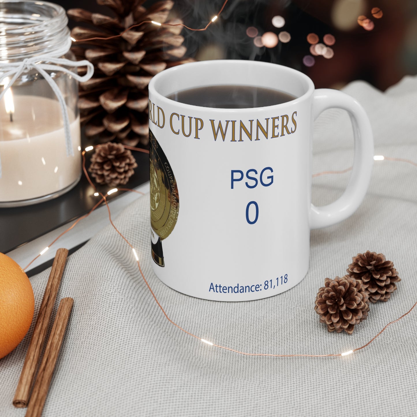 Chelsea 2025 FIFA Club World Cup Winners Mug - White