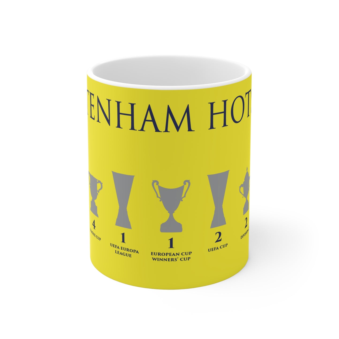 Tottenham Hotspur Trophies Mug - Yellow