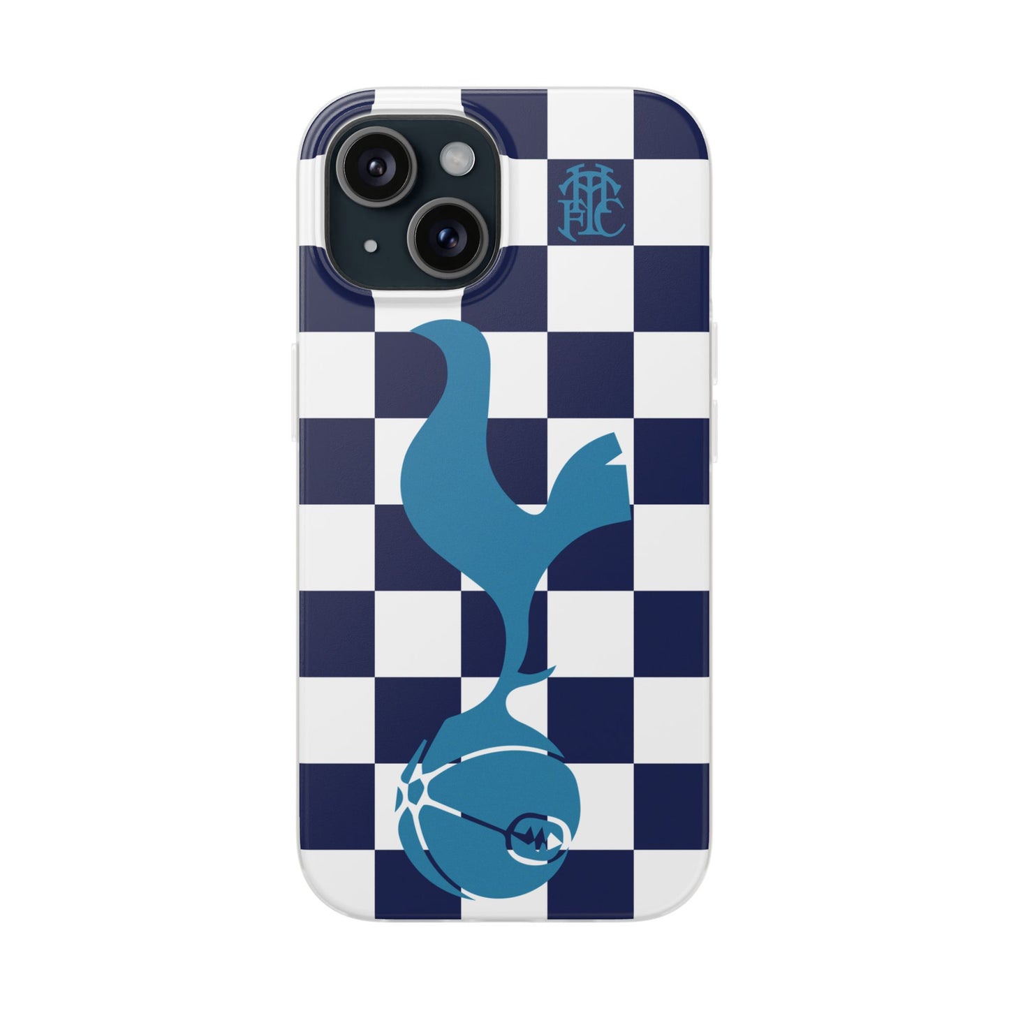 Tottenham Hotspur Chequered iPhone Flexi Case - iPhone 16, 15, 14, Plus/Pro/Pro Max