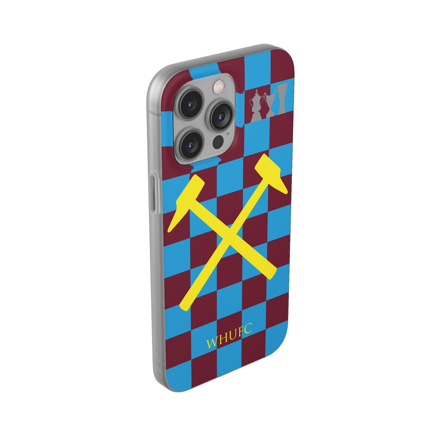 West Ham United Claret & Blue iPhone Flexi Case - iPhone 16, 15, 14, Plus/Pro/Pro Max